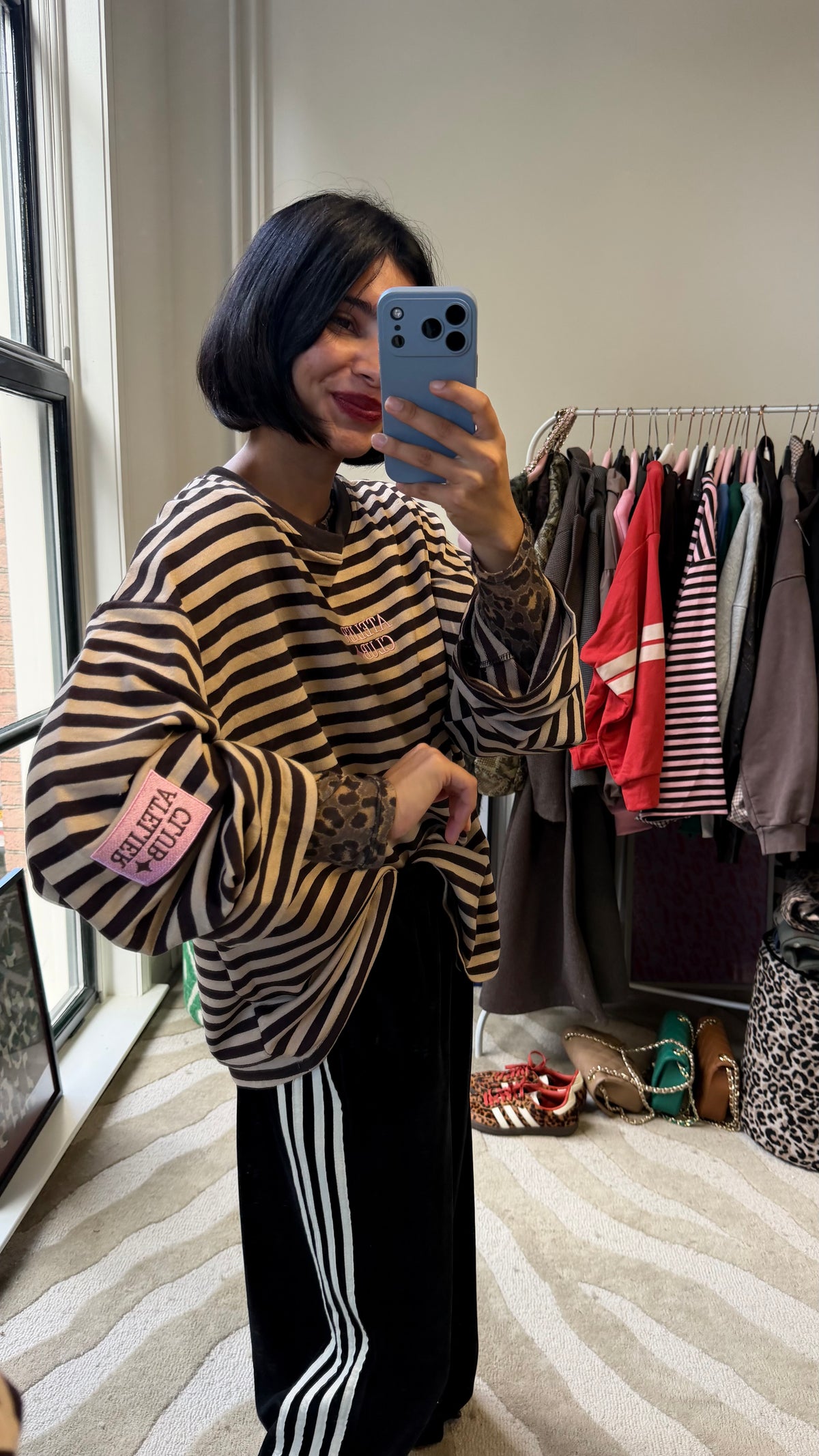ATELIER OVERSIZED LONGSLEEVE BRUIN BEIGE