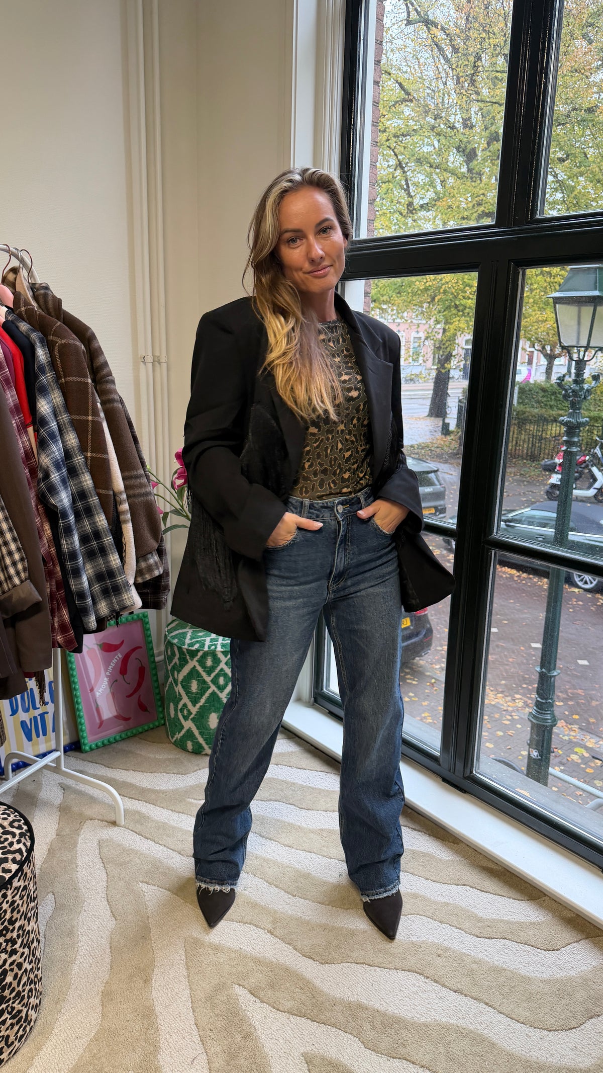 SUUS FRANJES BLAZER ZWART