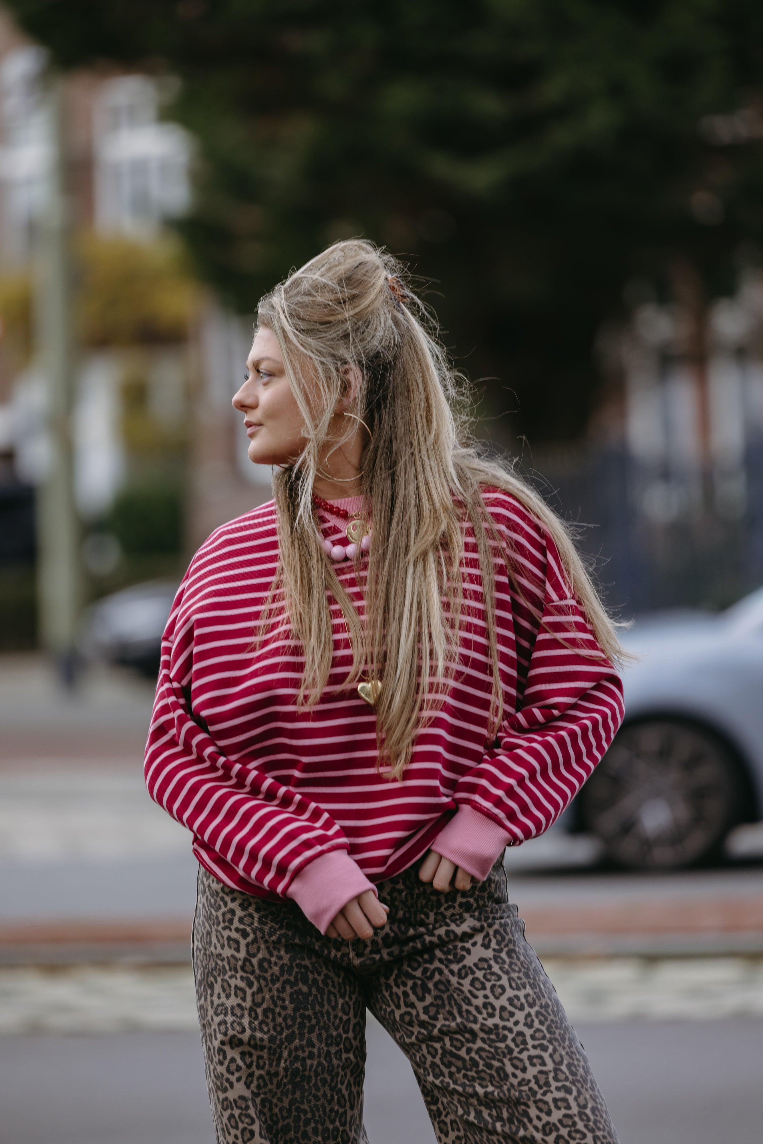 LILLY STREEPJES TRUI FUCHSIA ROZE