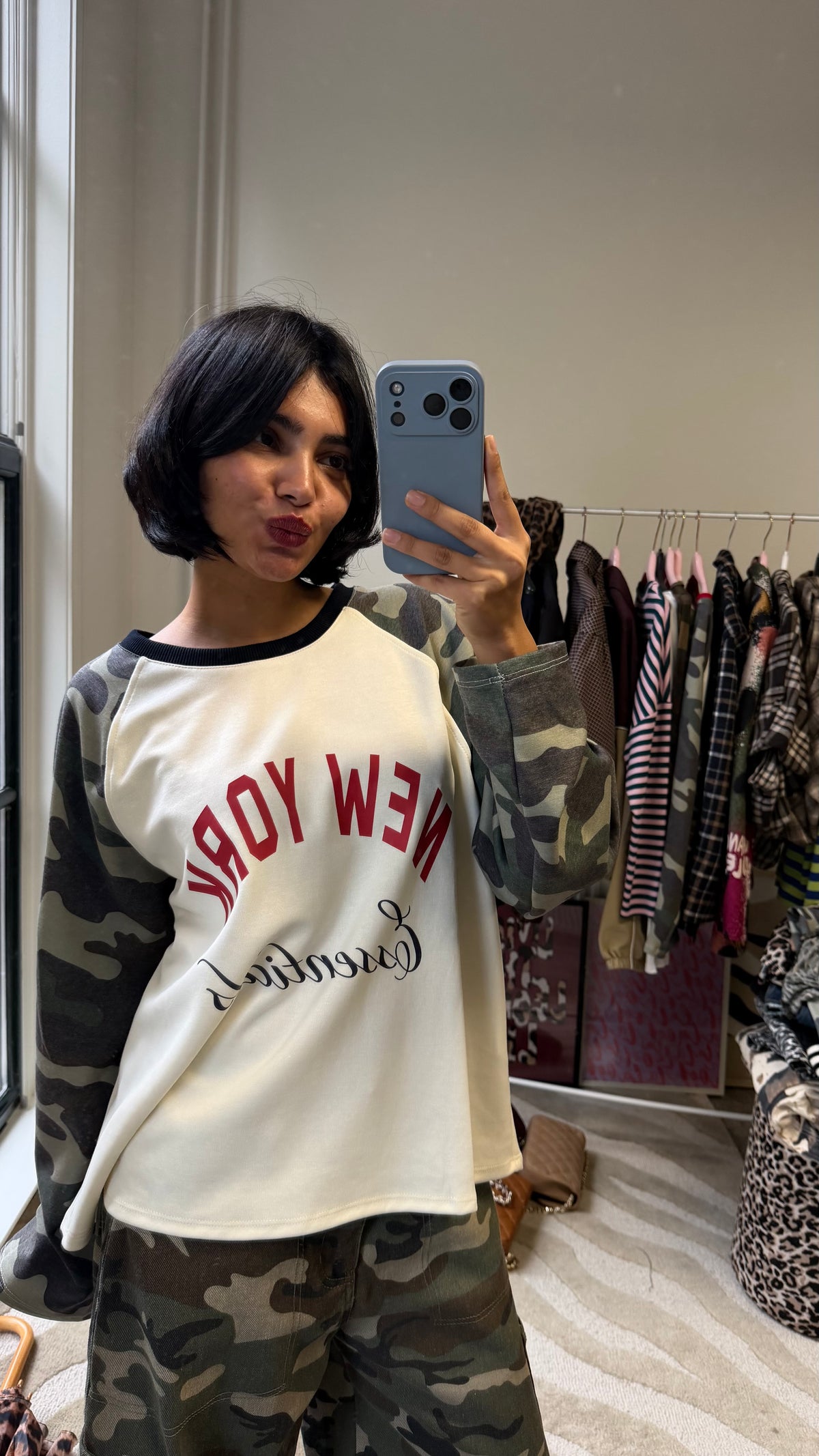 NEW YORK ARMY LONGSLEEVE ZWART