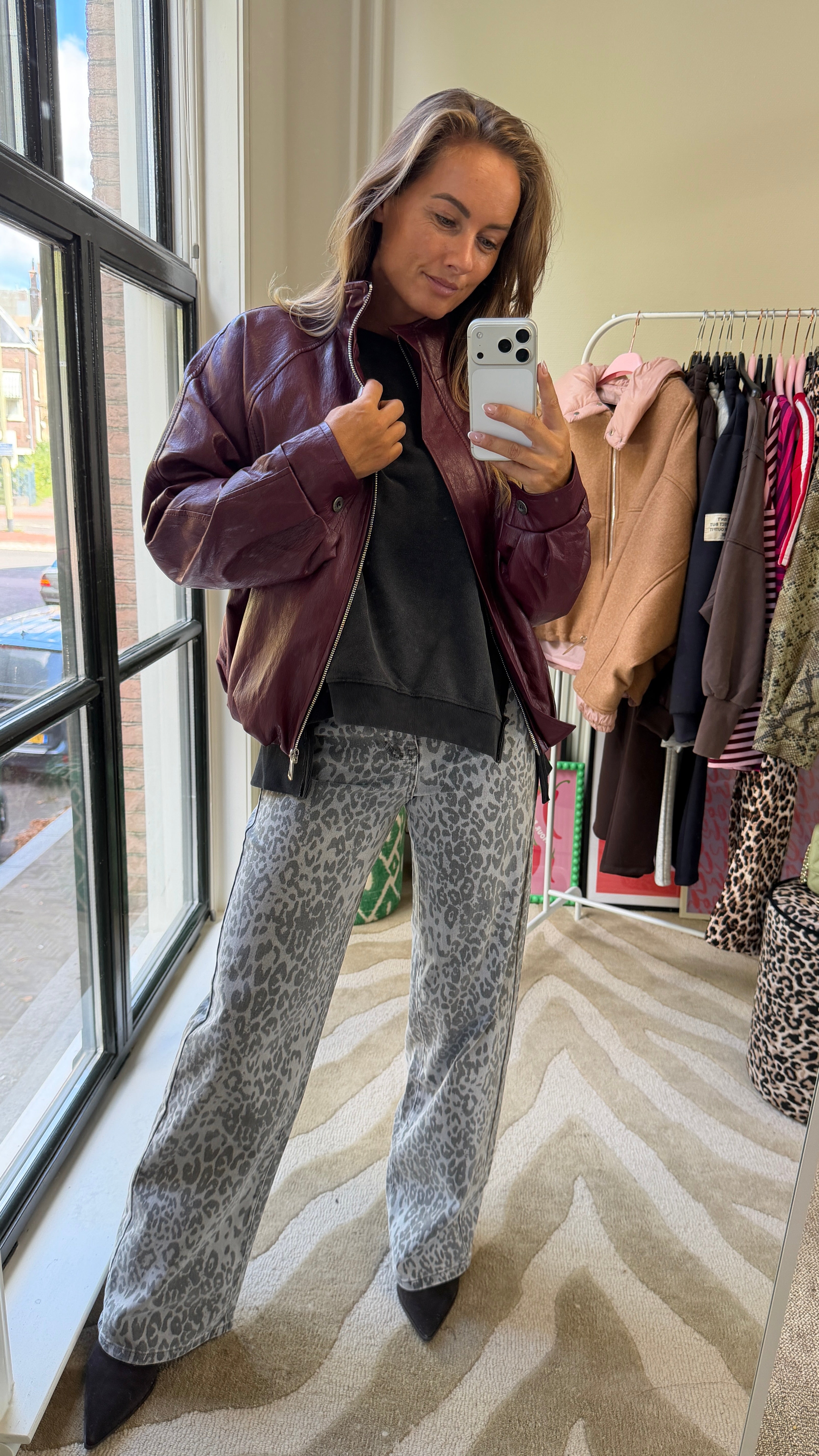 LARA PANTER JEANS GRIJS