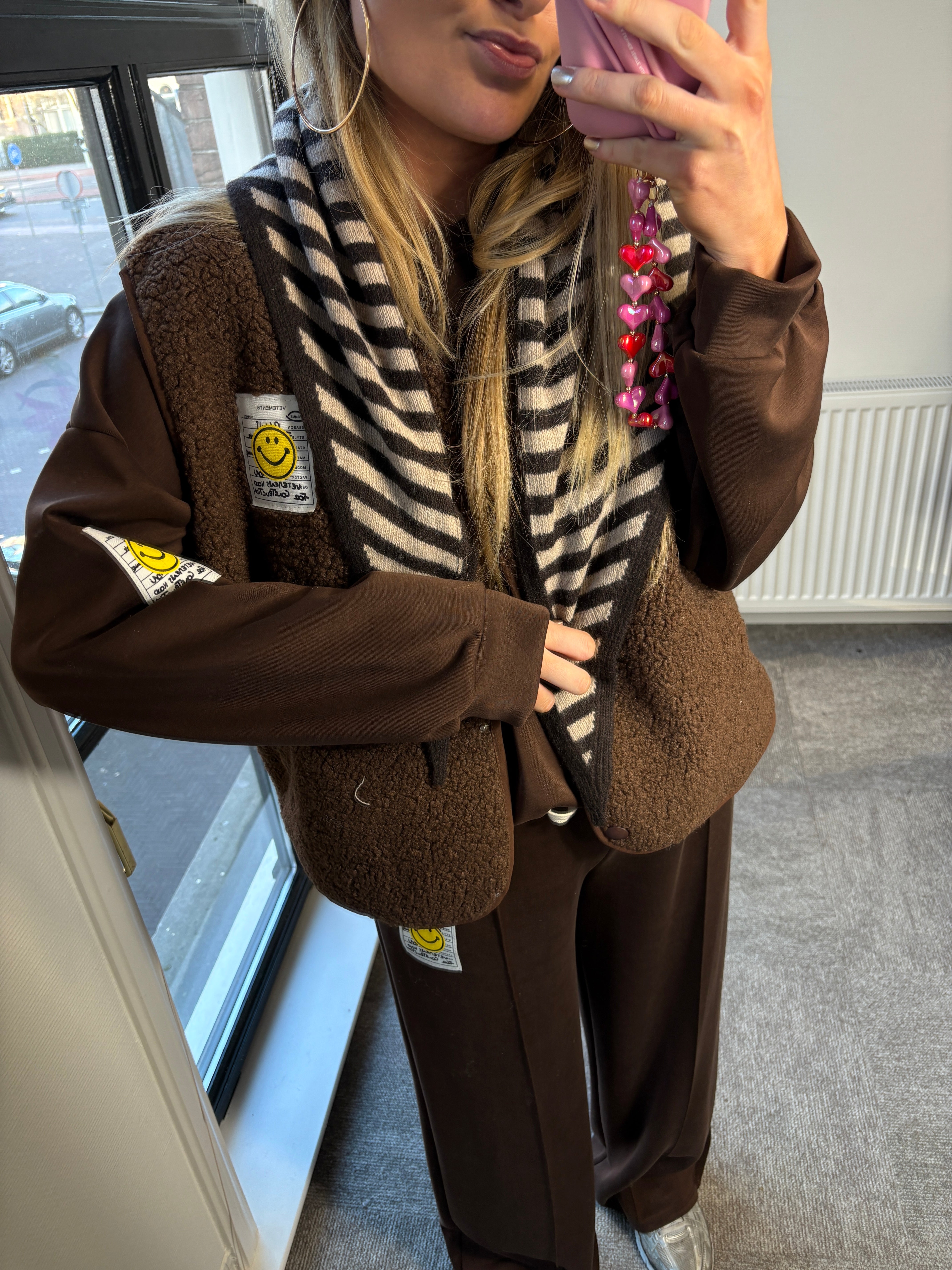 MUSTHAVE SJAALTJE BRUIN/BEIGE