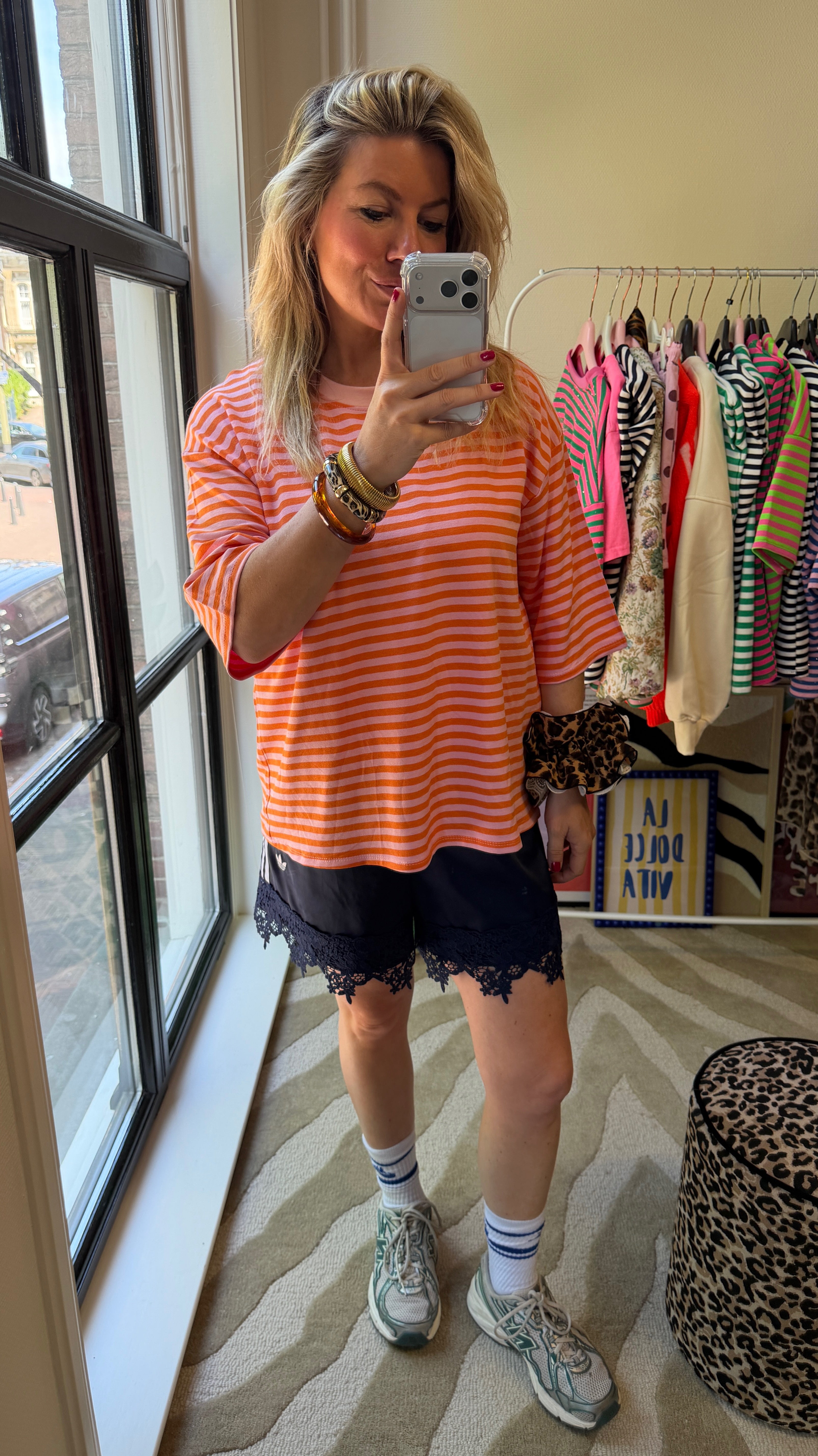 MIKKI ORANJE ROZE SHIRT