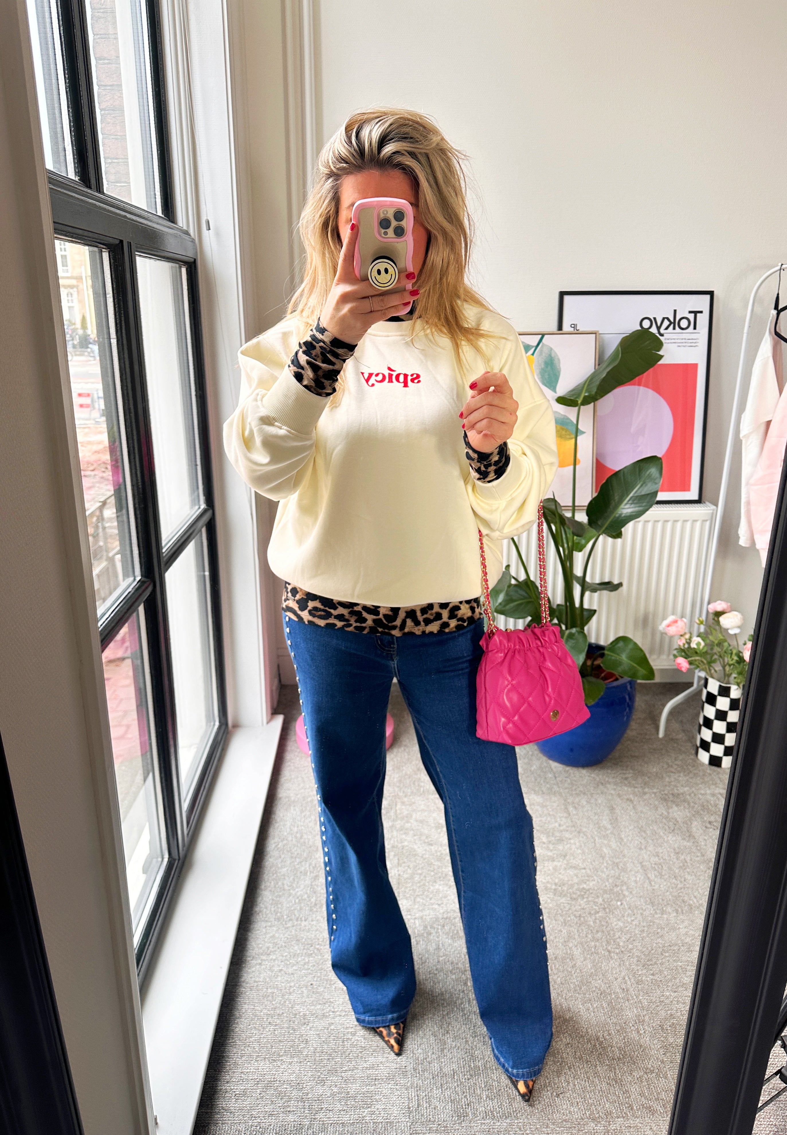 MUSTHAVE JEANS MET STUDS