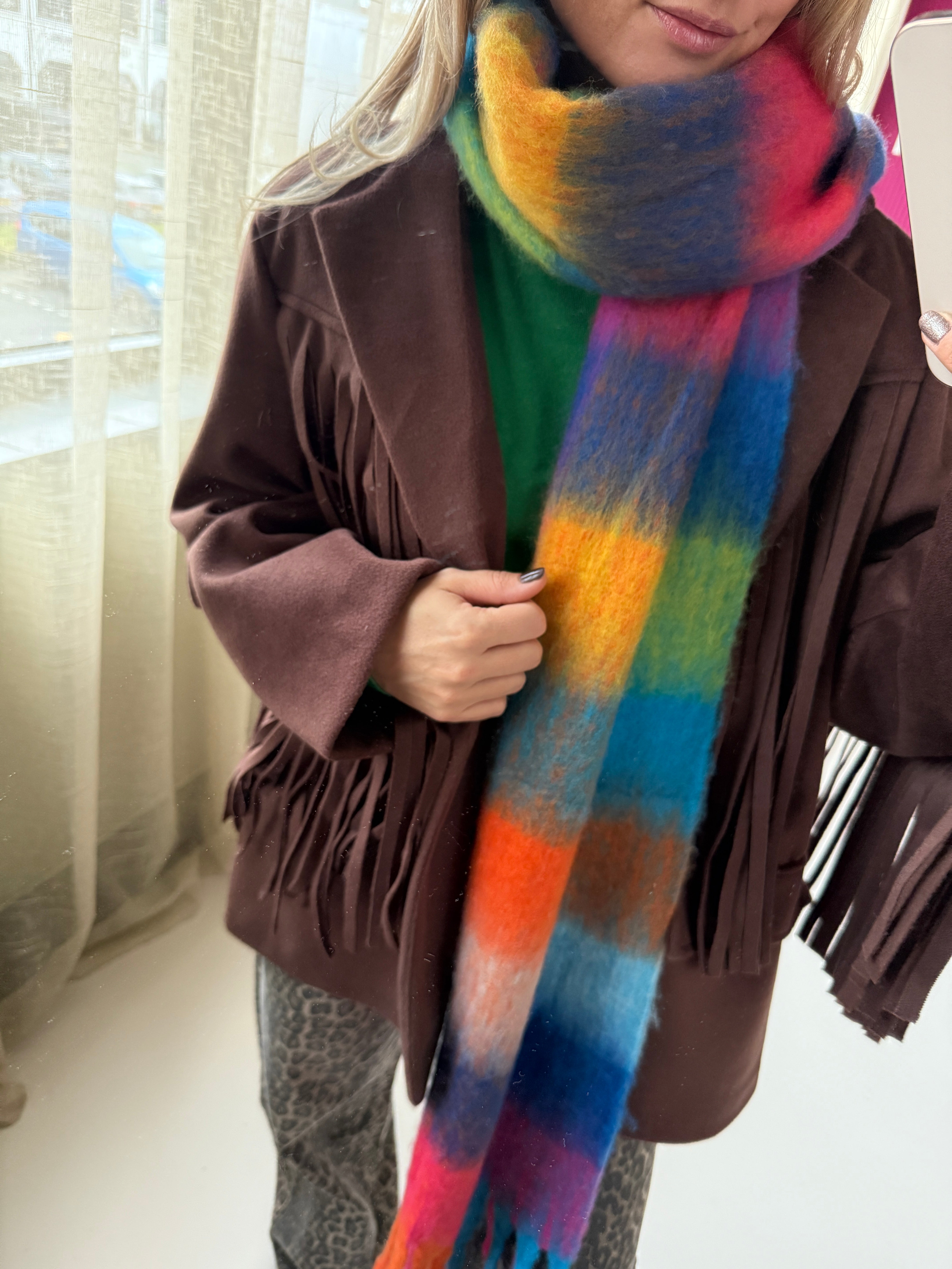 MUSTHAVE GERUITE SJAAL MULTI COLOR