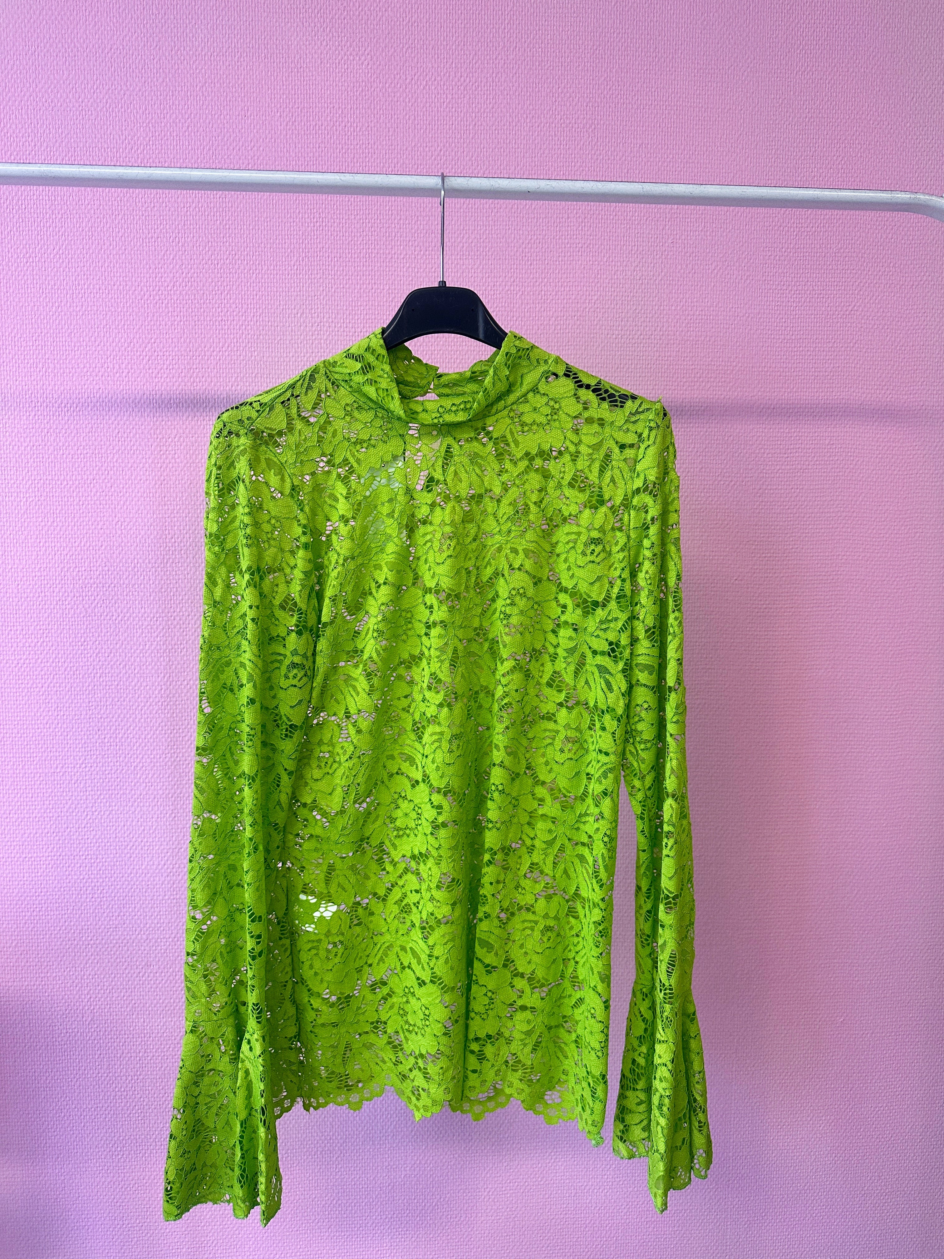 LACE TOP GREEN
