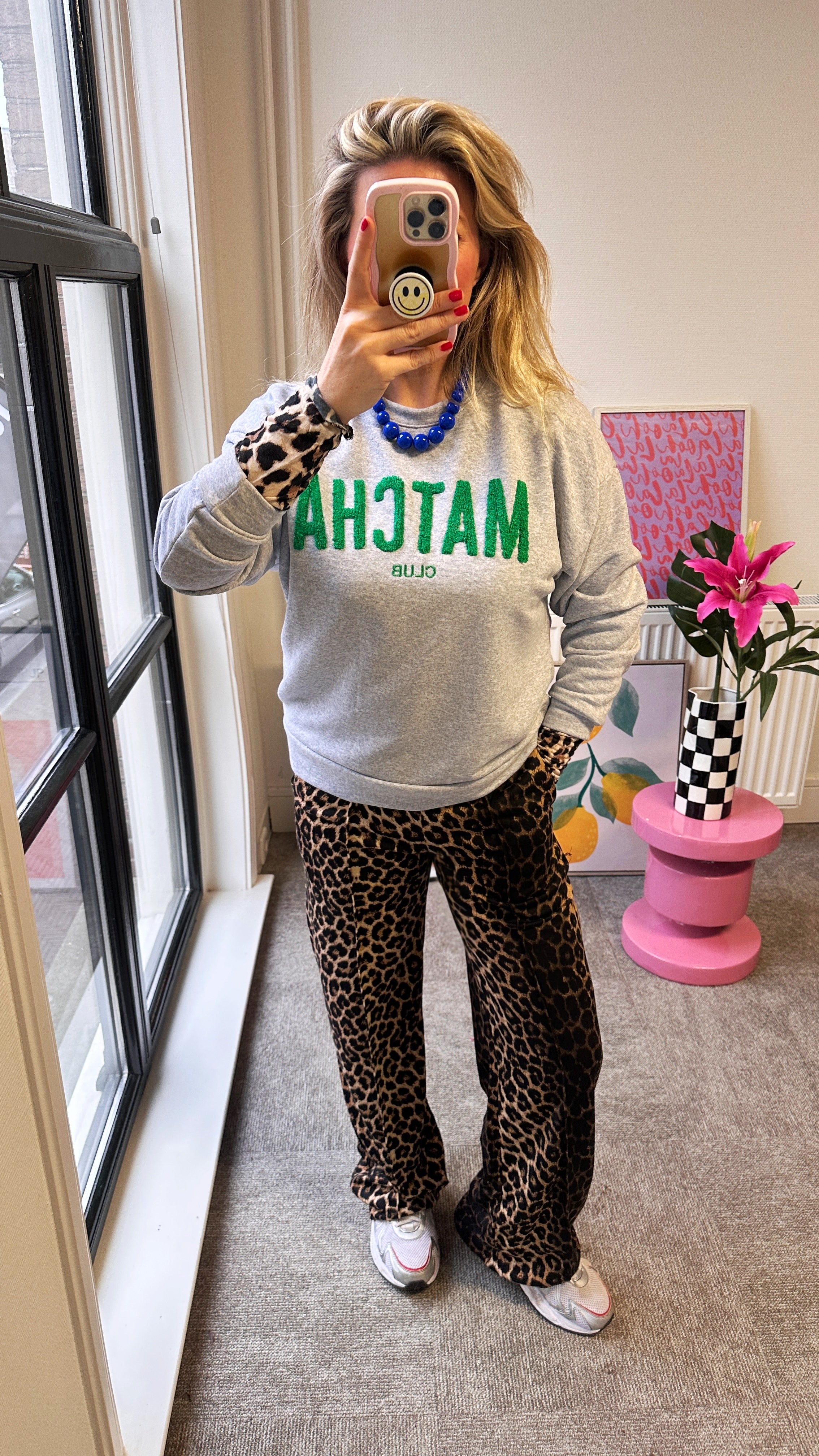 MATCHA SWEATER GRIJS