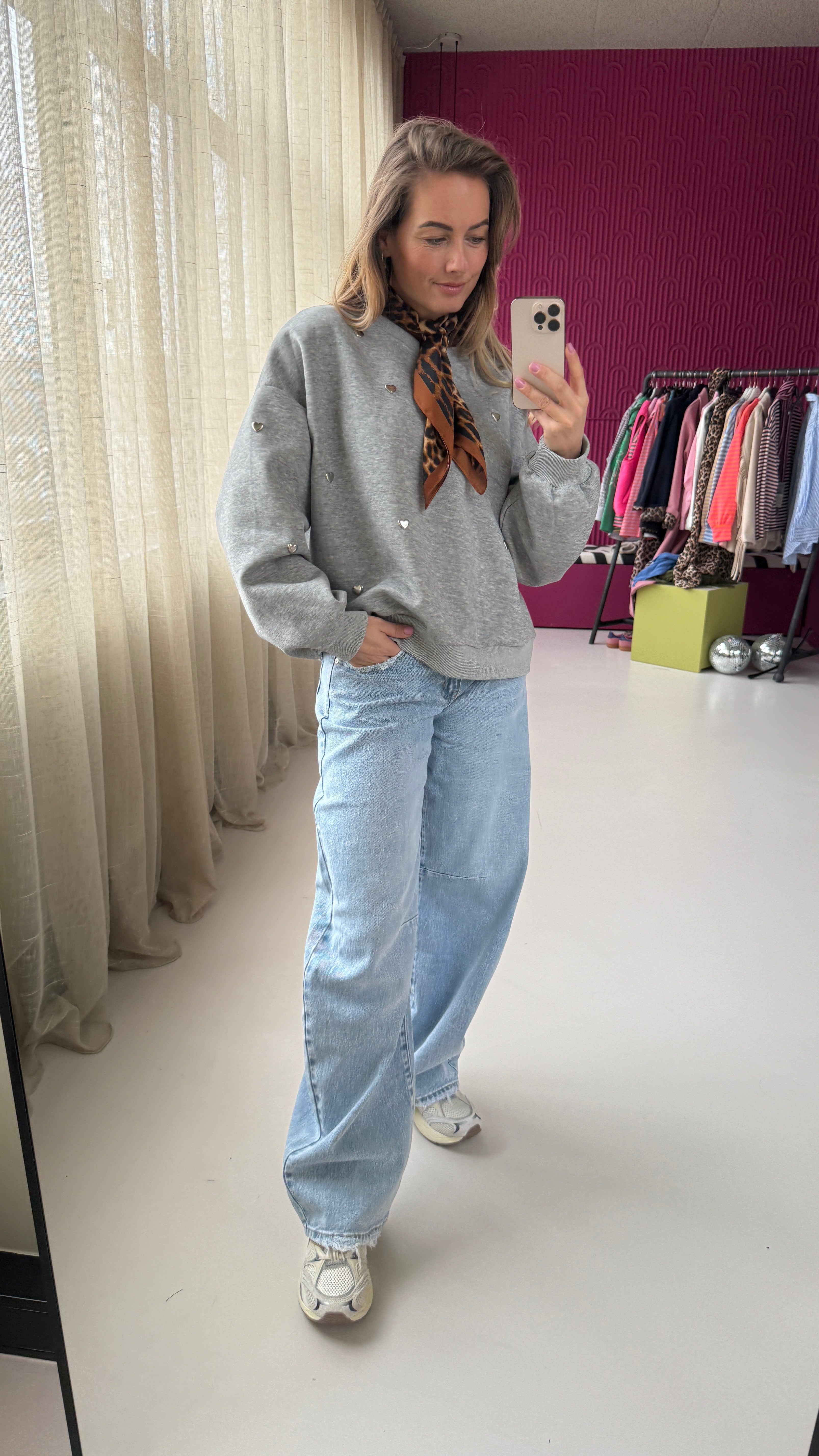 HARTJES SWEATER GRIJS