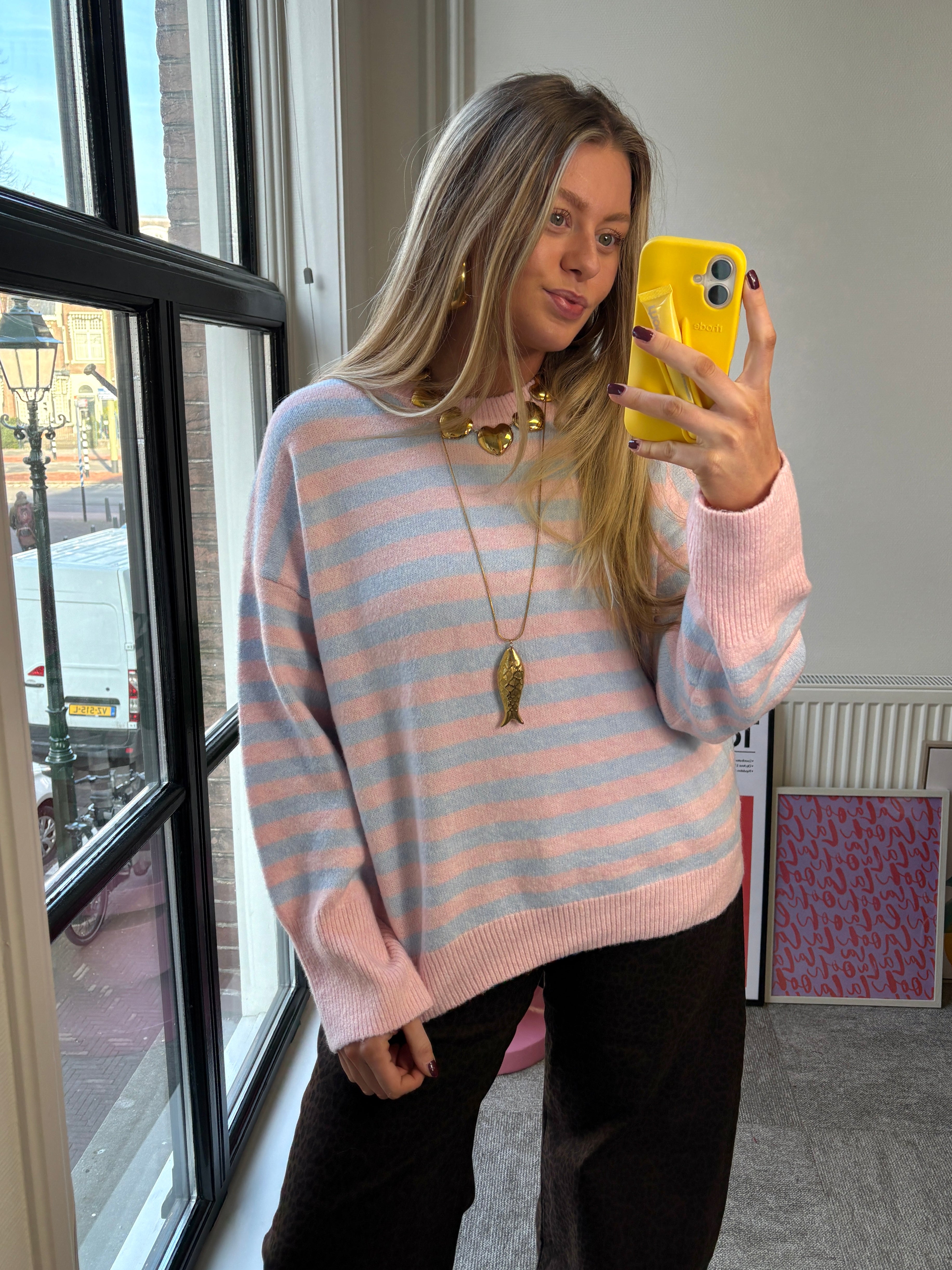 OLIVIA TRUI PASTEL ROZE BLAUW