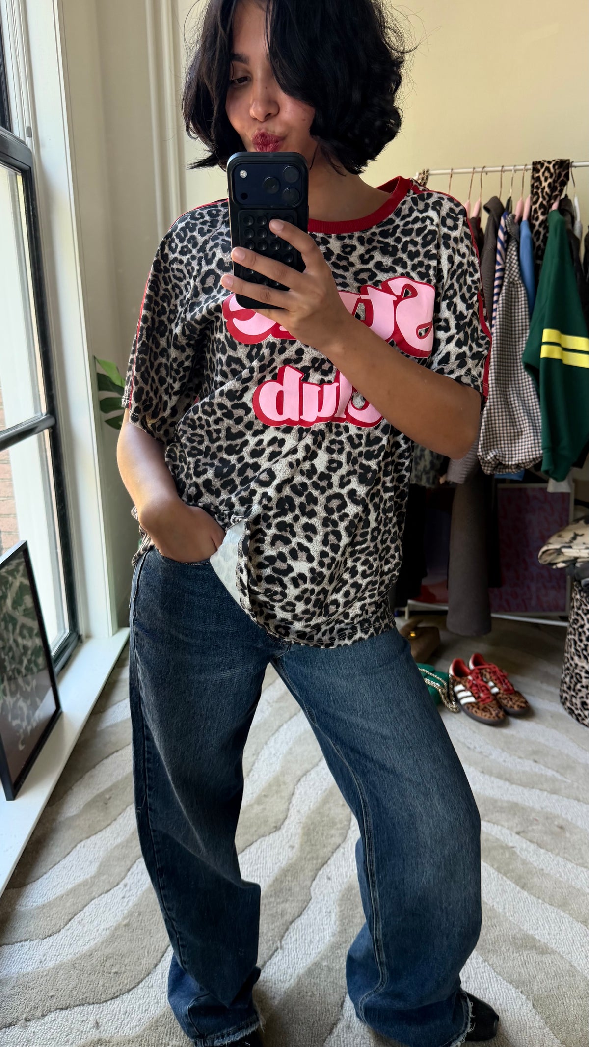 MUSTHAVE PANTER SHIRT MET ROOD