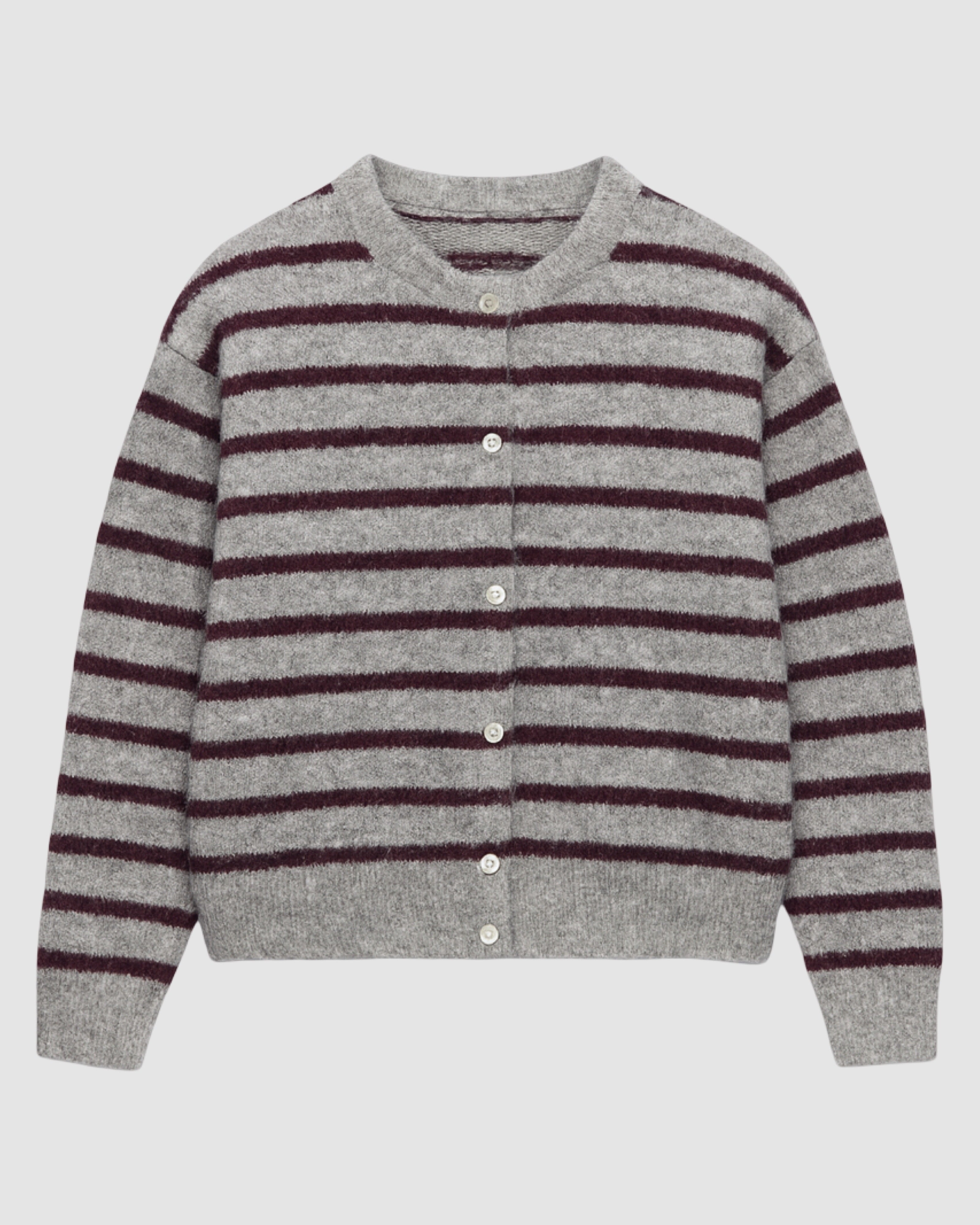 DANIE VEST GRIJS BURGUNDY