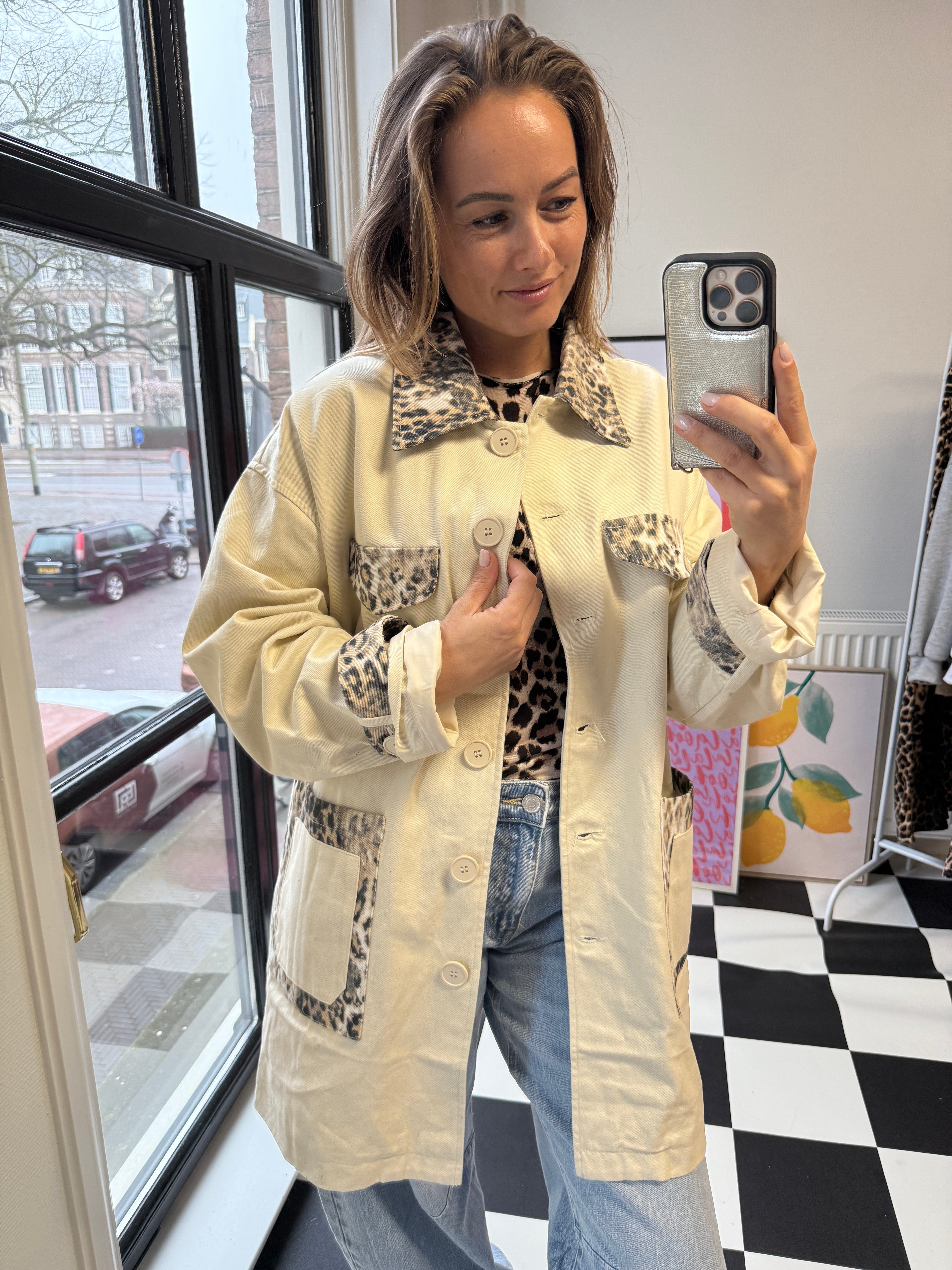 NOLA BEIGE JASJE MET PANTER