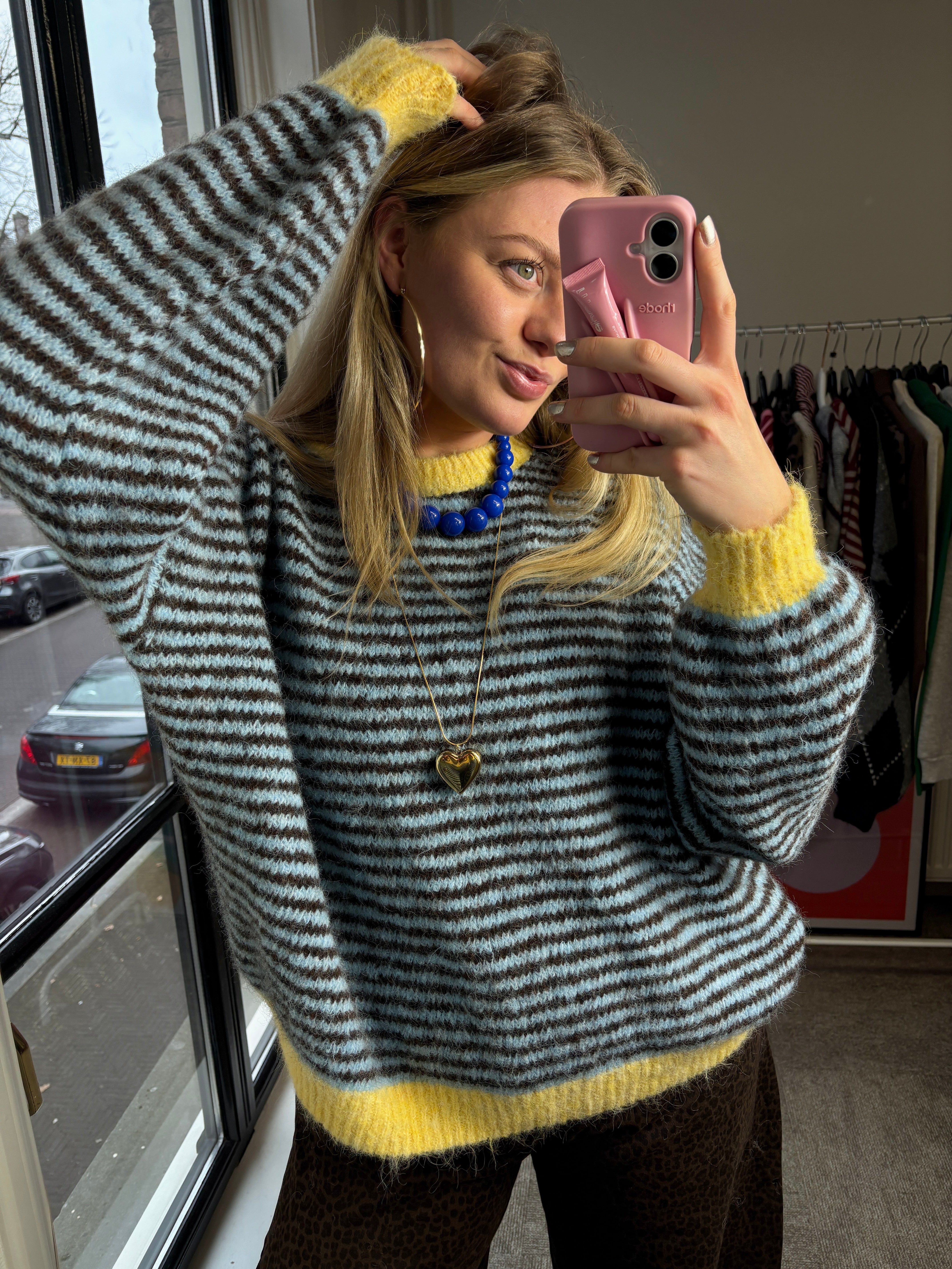 LOTTE TRUI BLAUW/GEEL