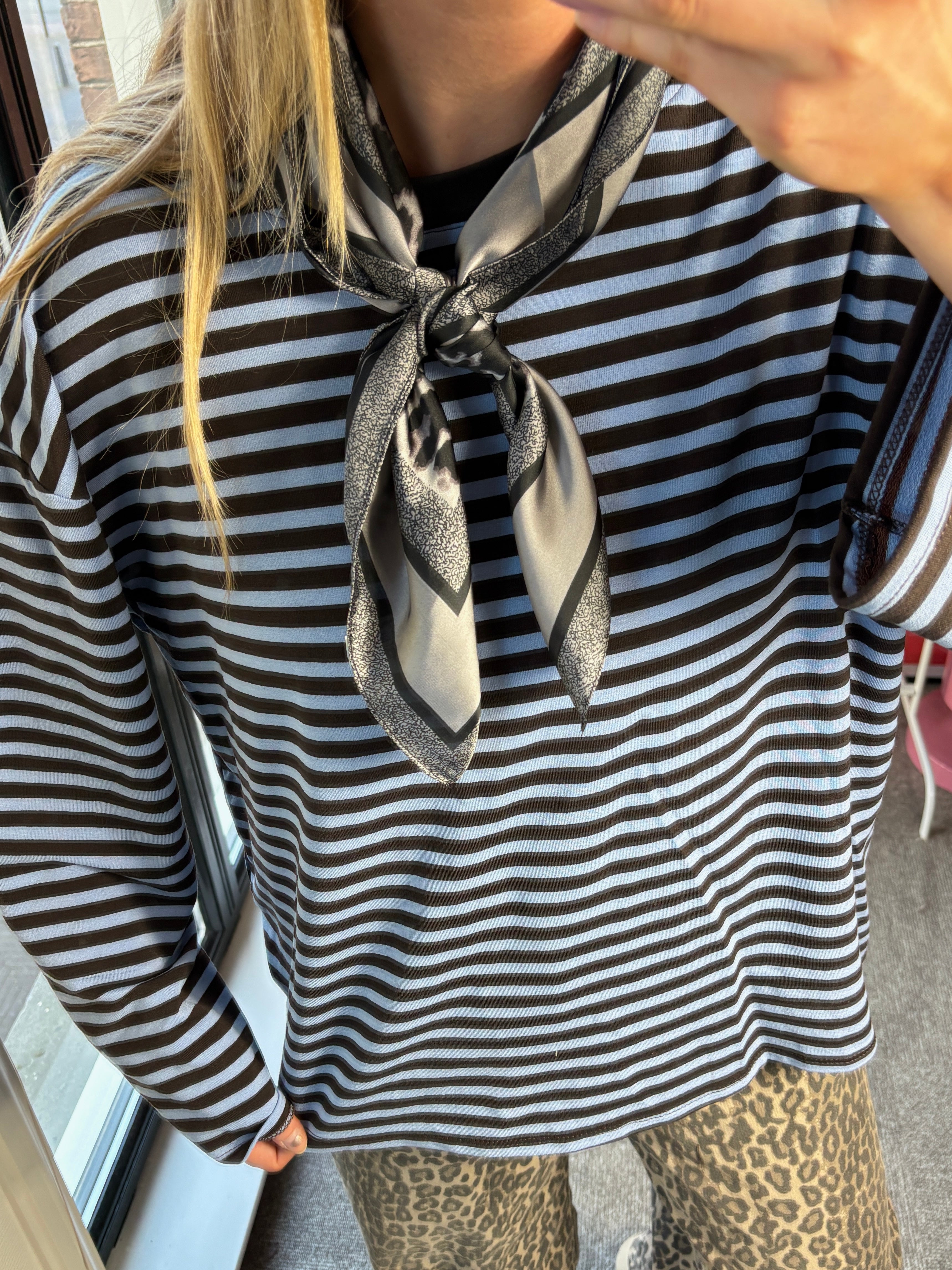 KIKI STREEPJES SHIRT BLAUW