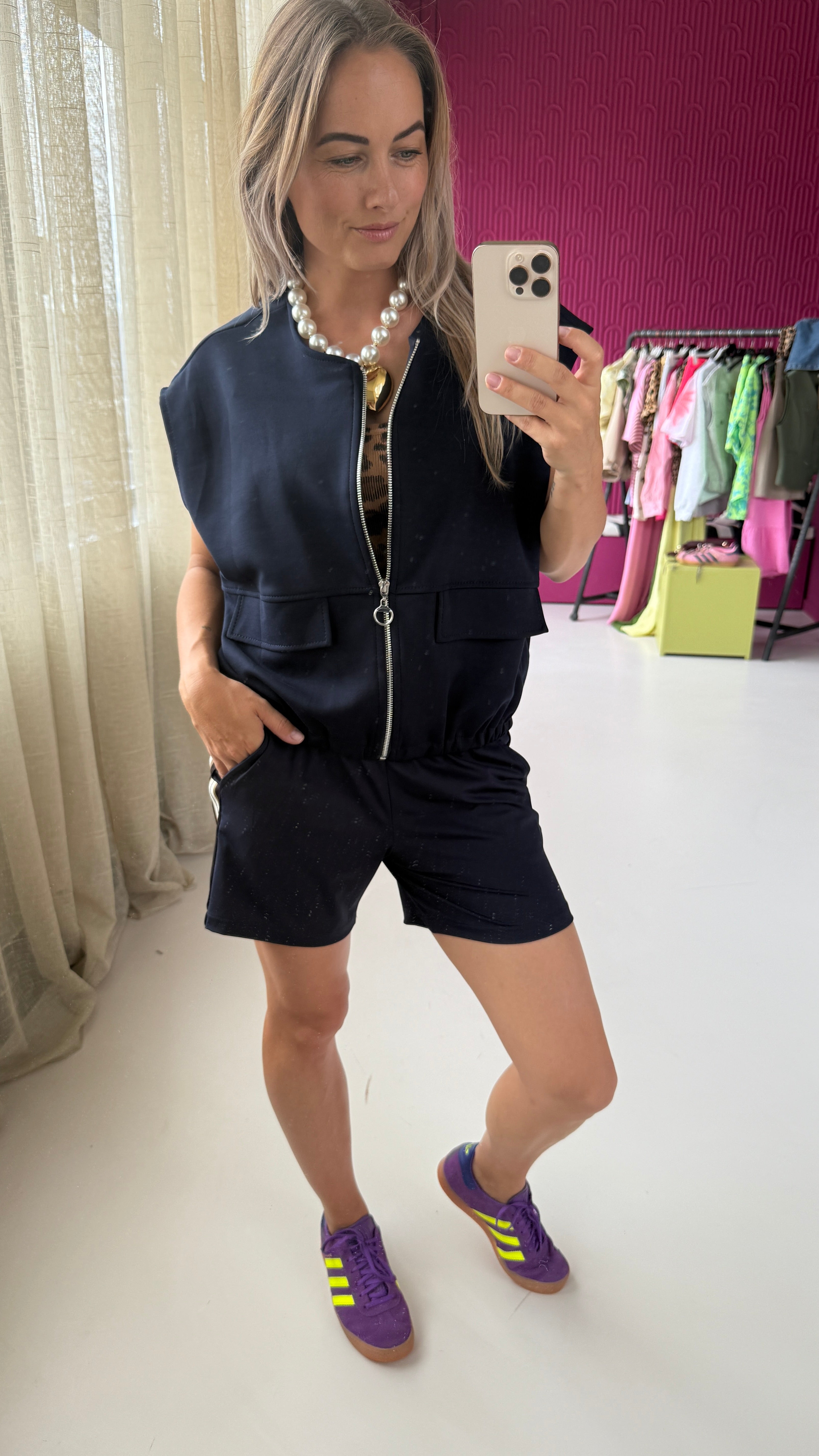 BLAUW GILET