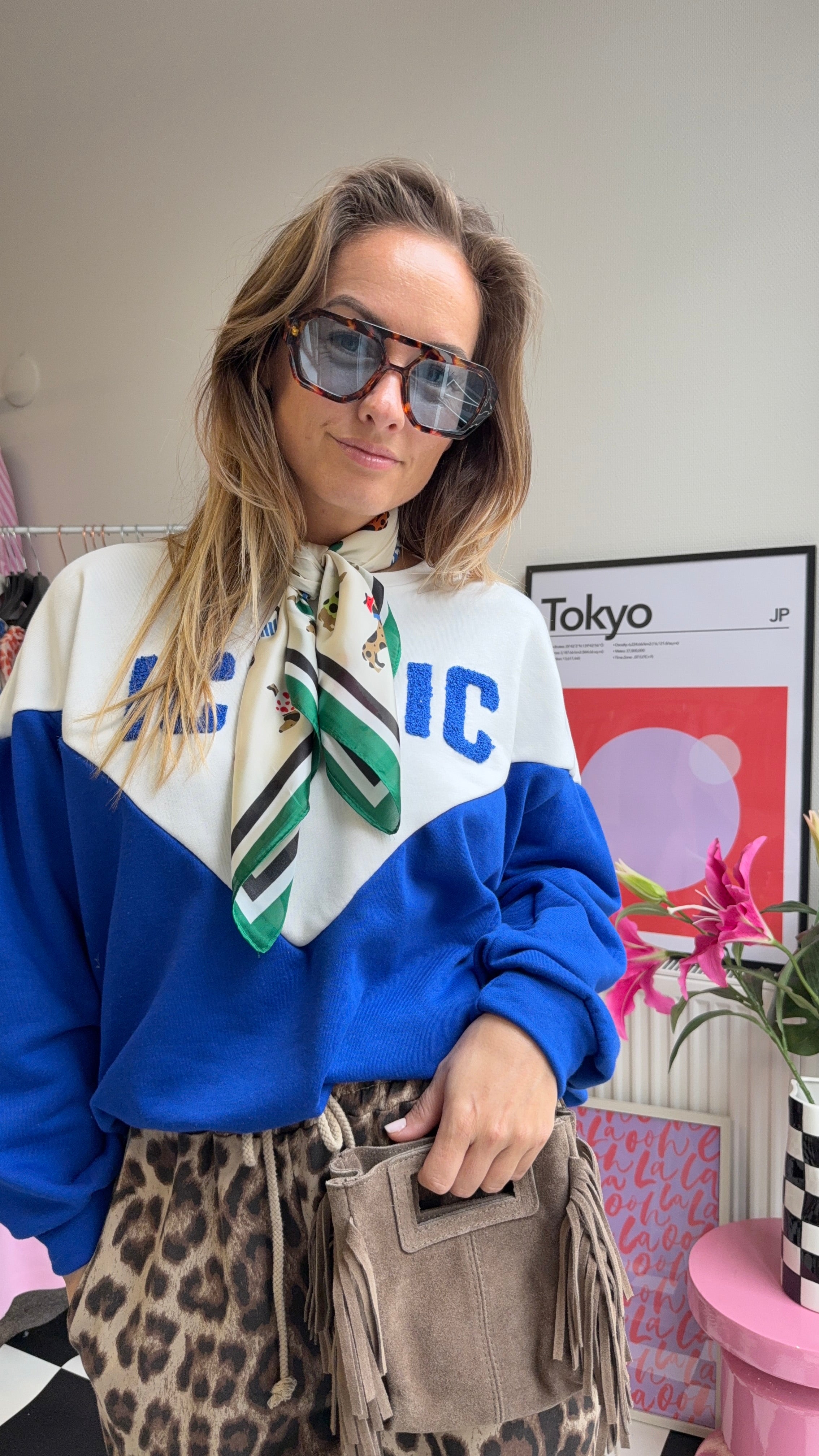 MUSTHAVE ZONNEBRIL BLAUWE GLAZEN