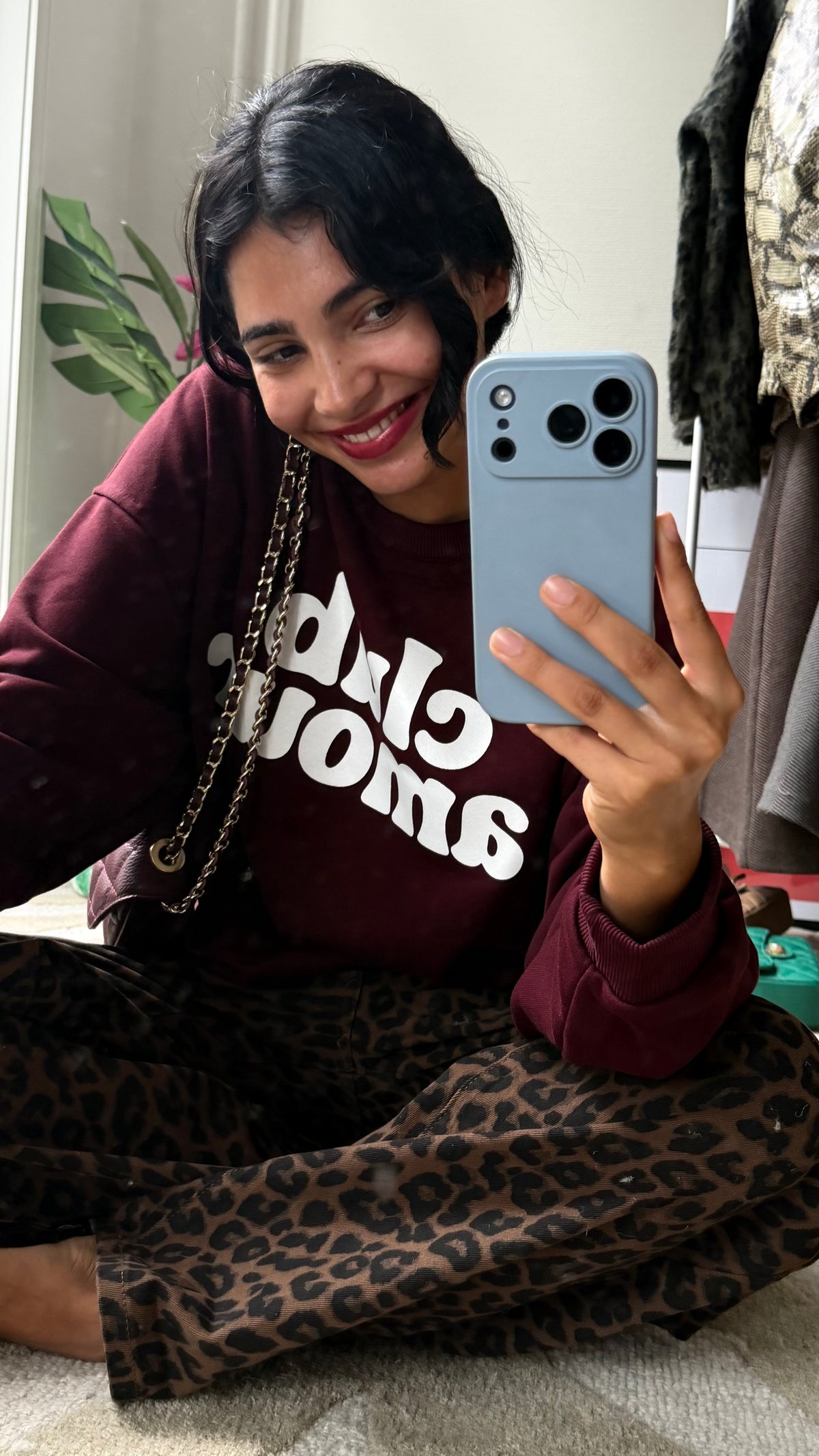 BURGUNDY AMOUR CLUB SWEATER