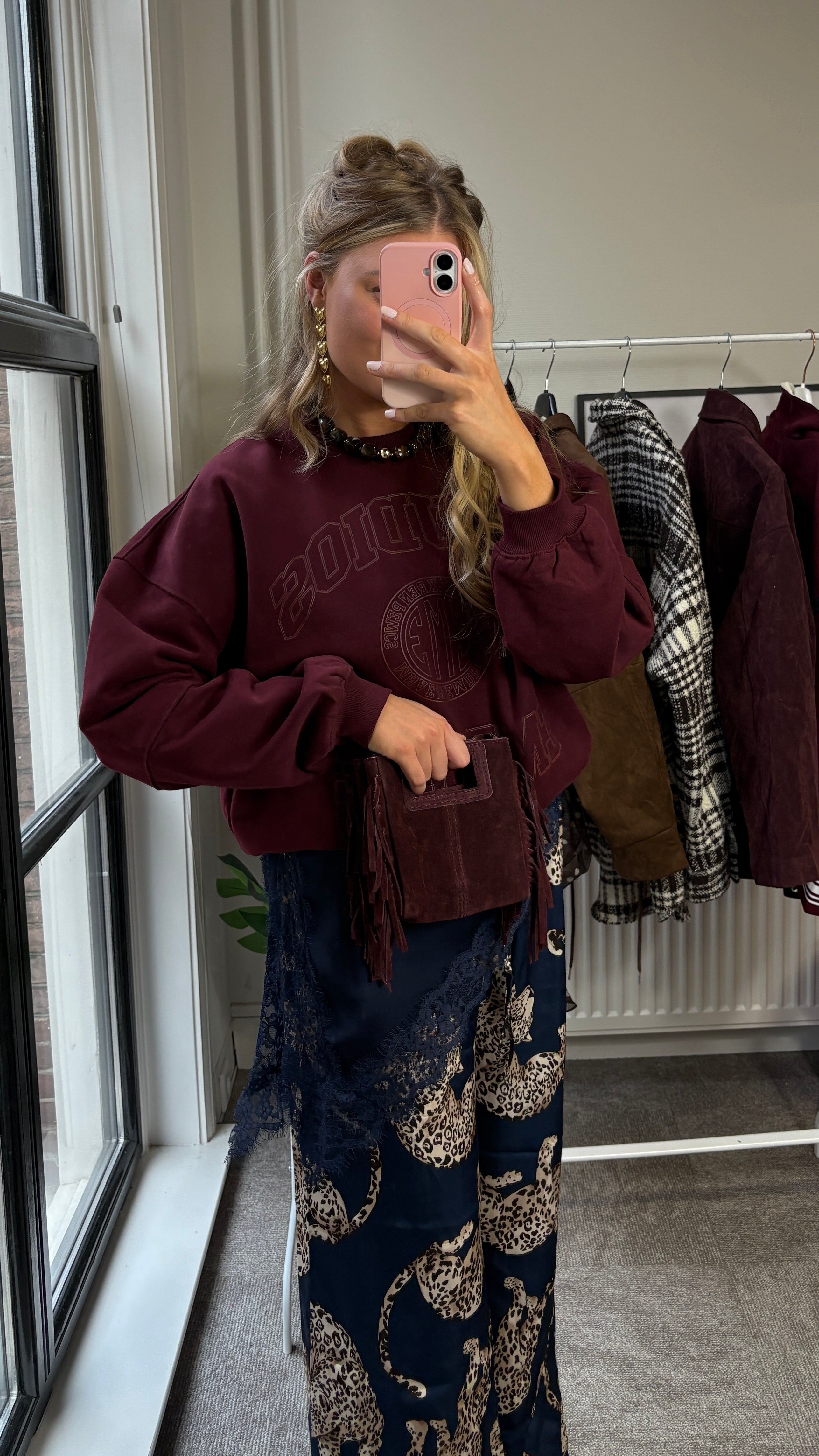 LISA TAS BURGUNDY