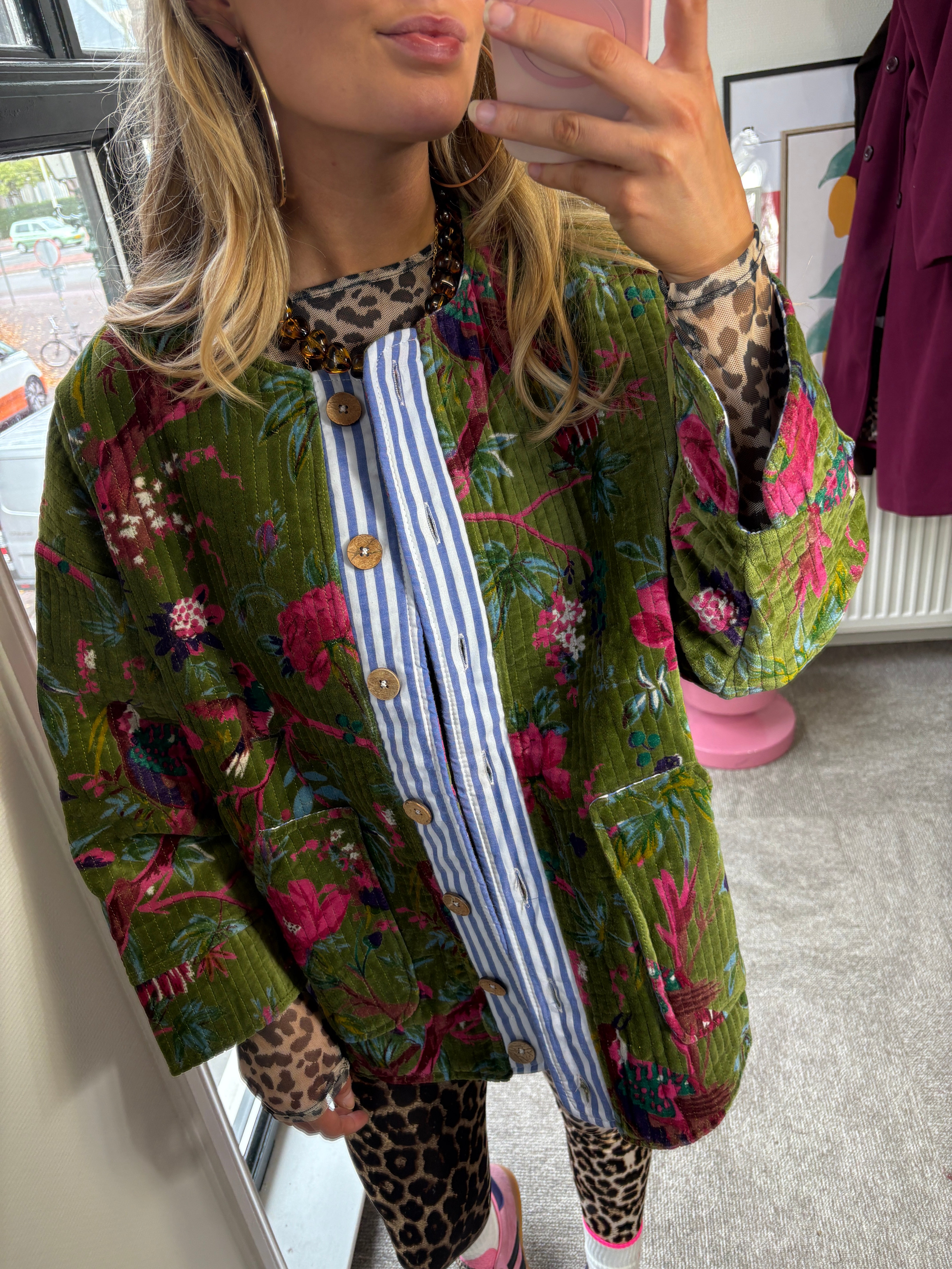 FEMKE VELVET GREEN JACKET