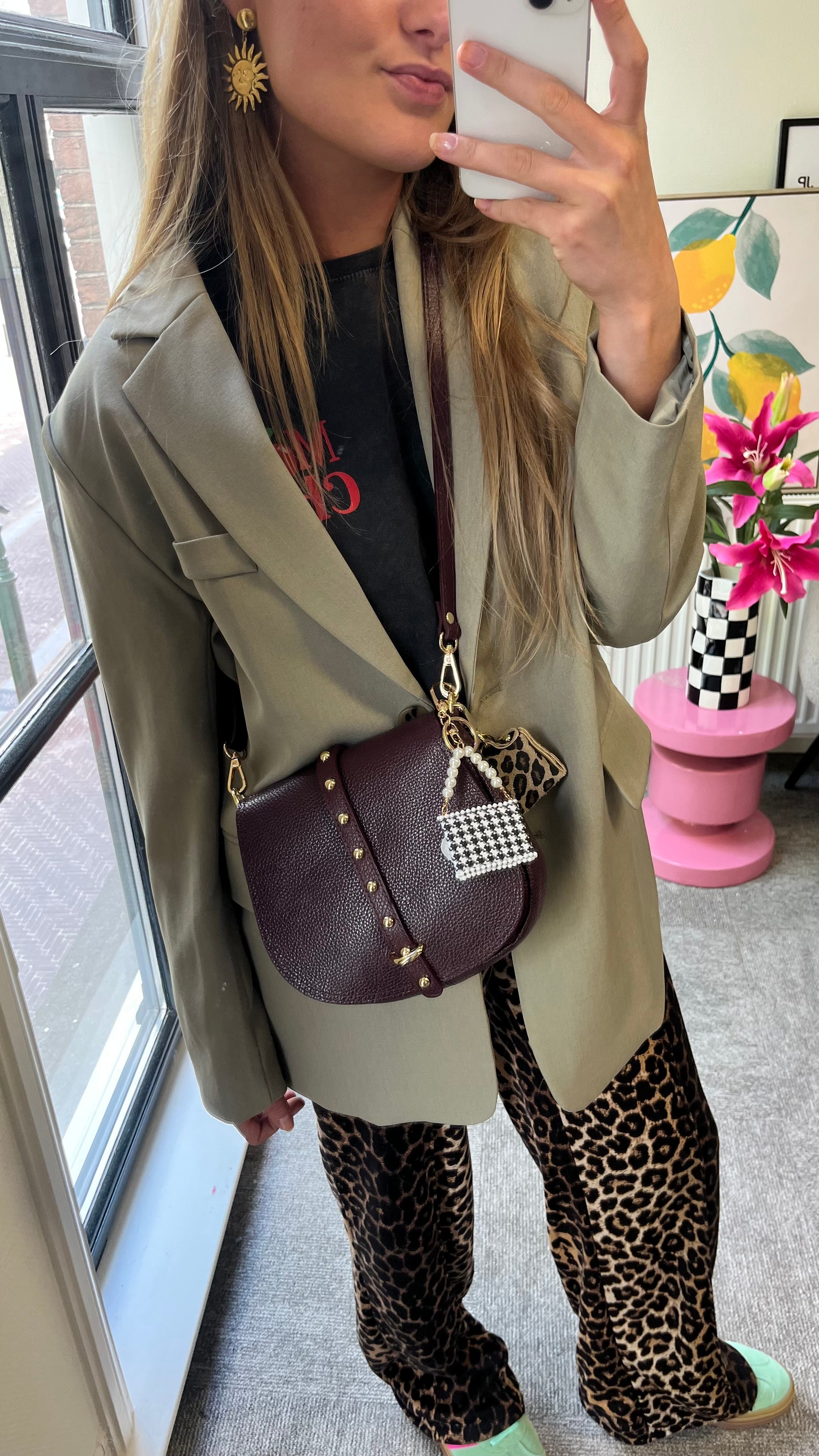 BORDEAUX CROSSYBODDY BAG MET CANDY