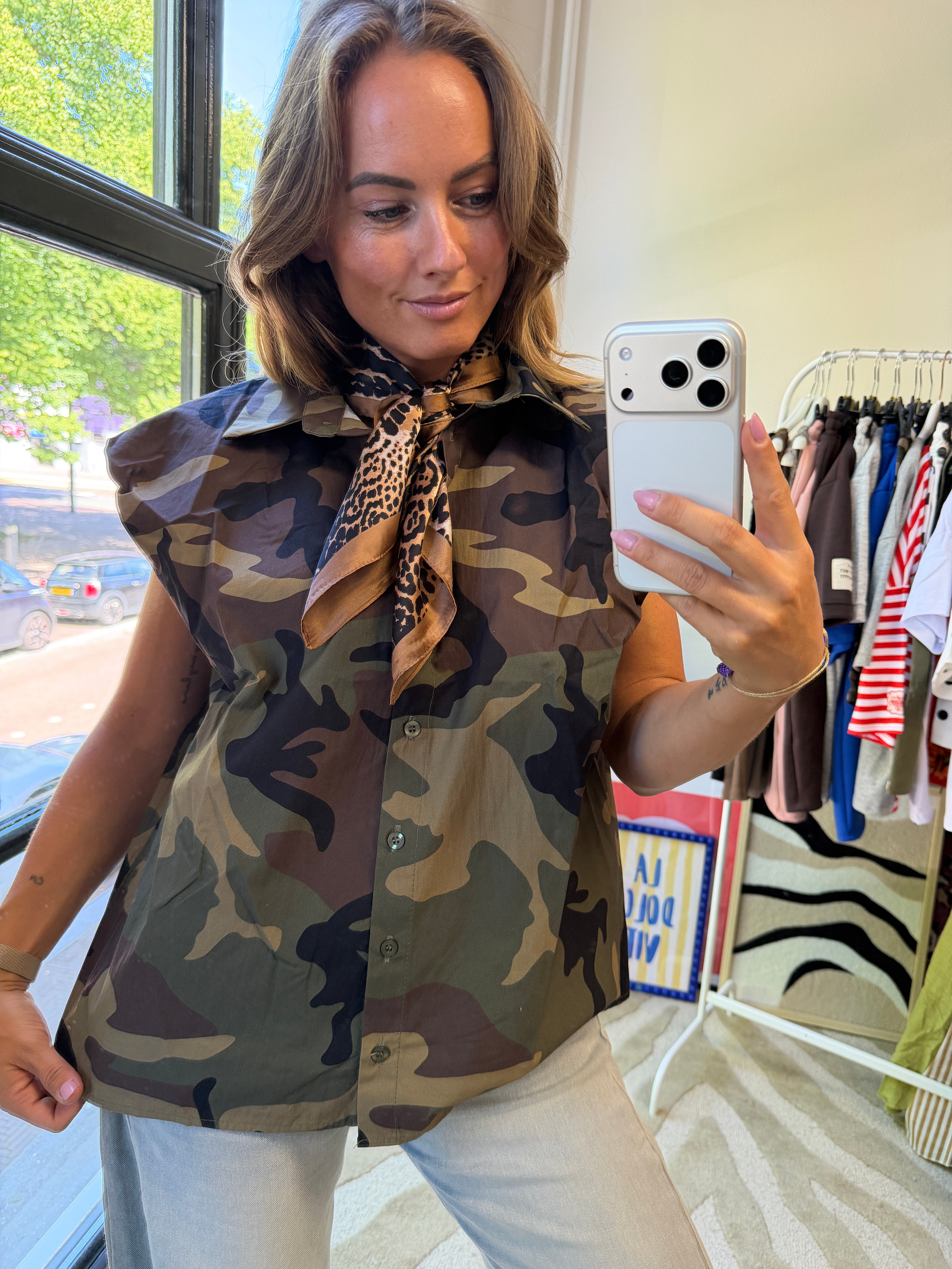 JULIA ARMY BLOUSE GILET