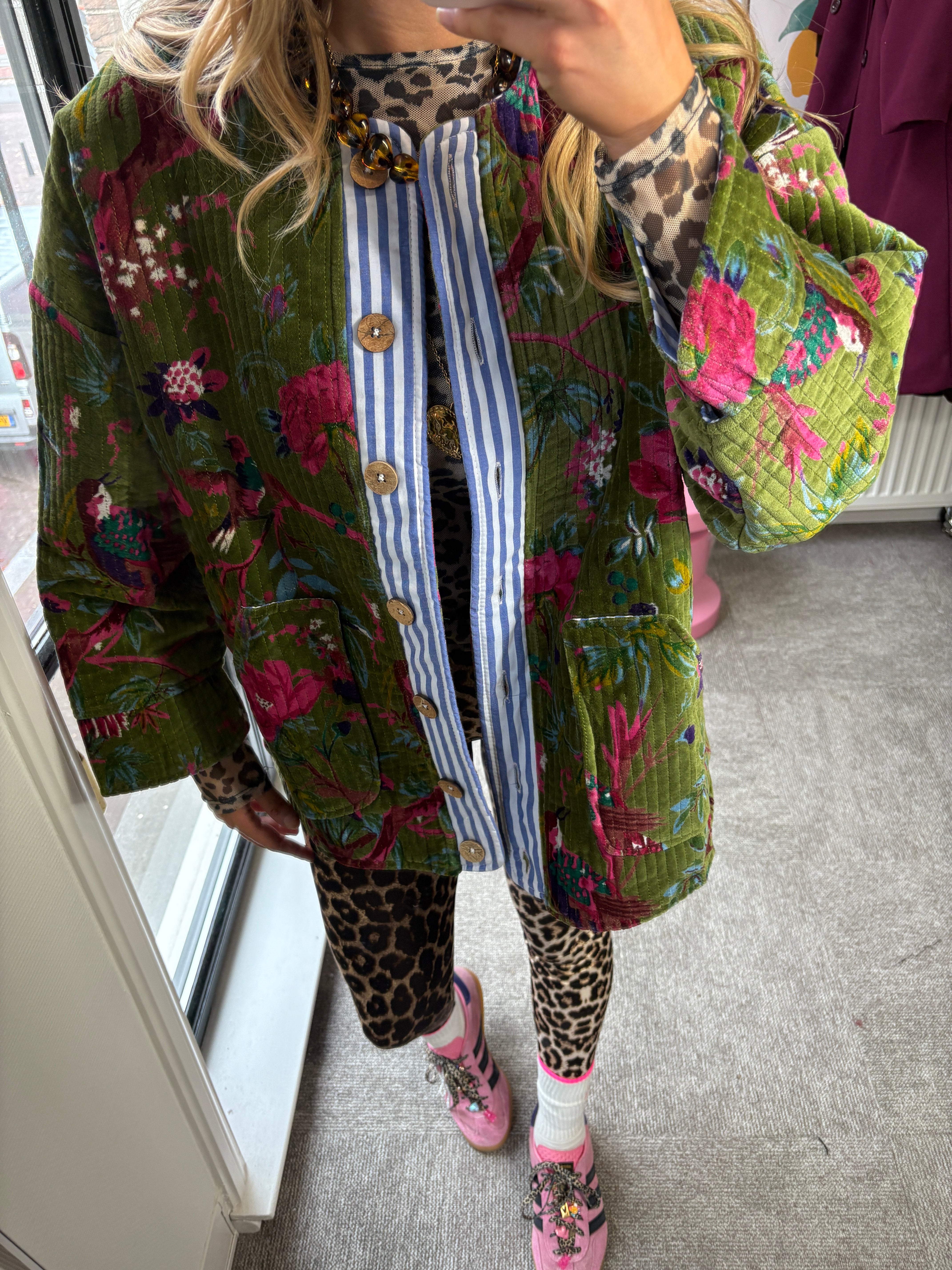 FEMKE VELVET GREEN JACKET