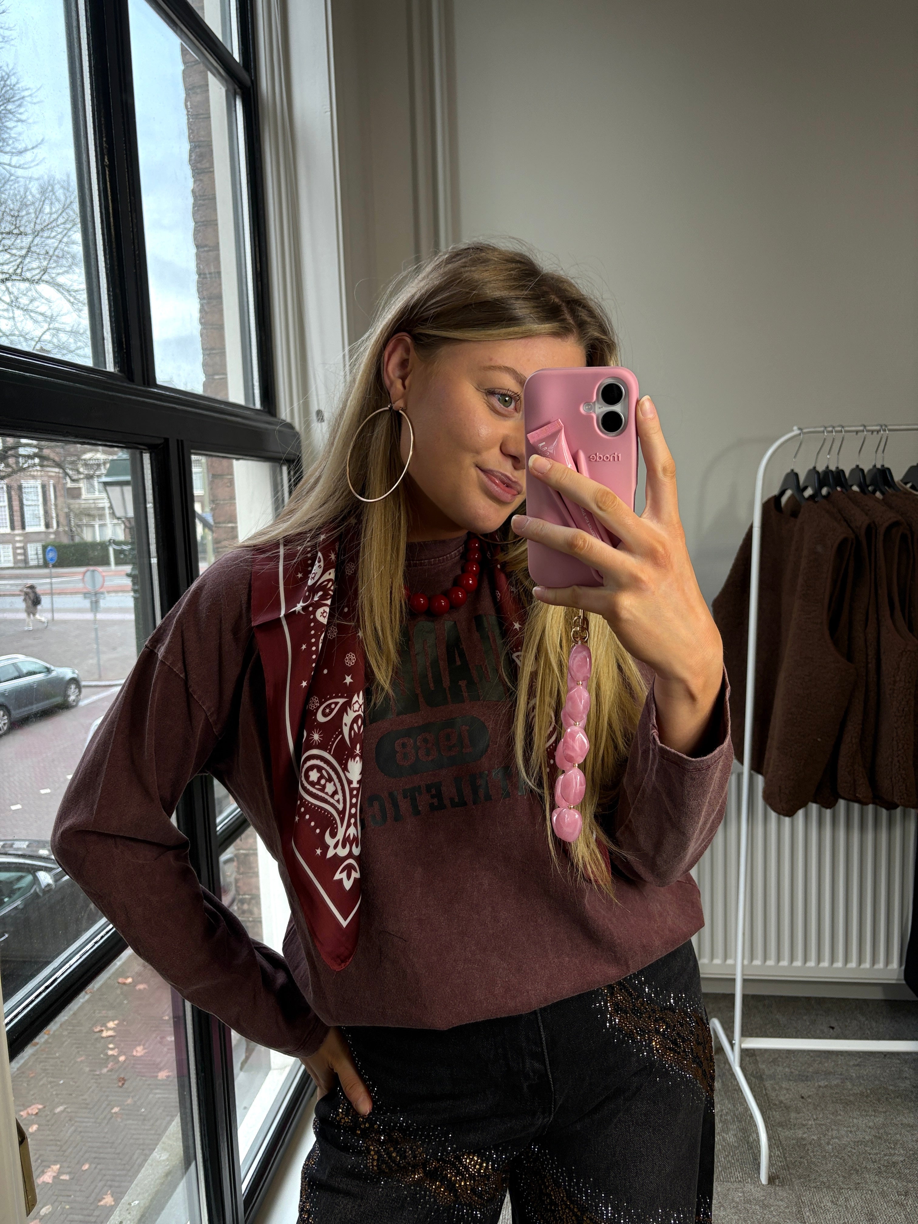 PIPPA LONGSLEEVE BORDEAUX