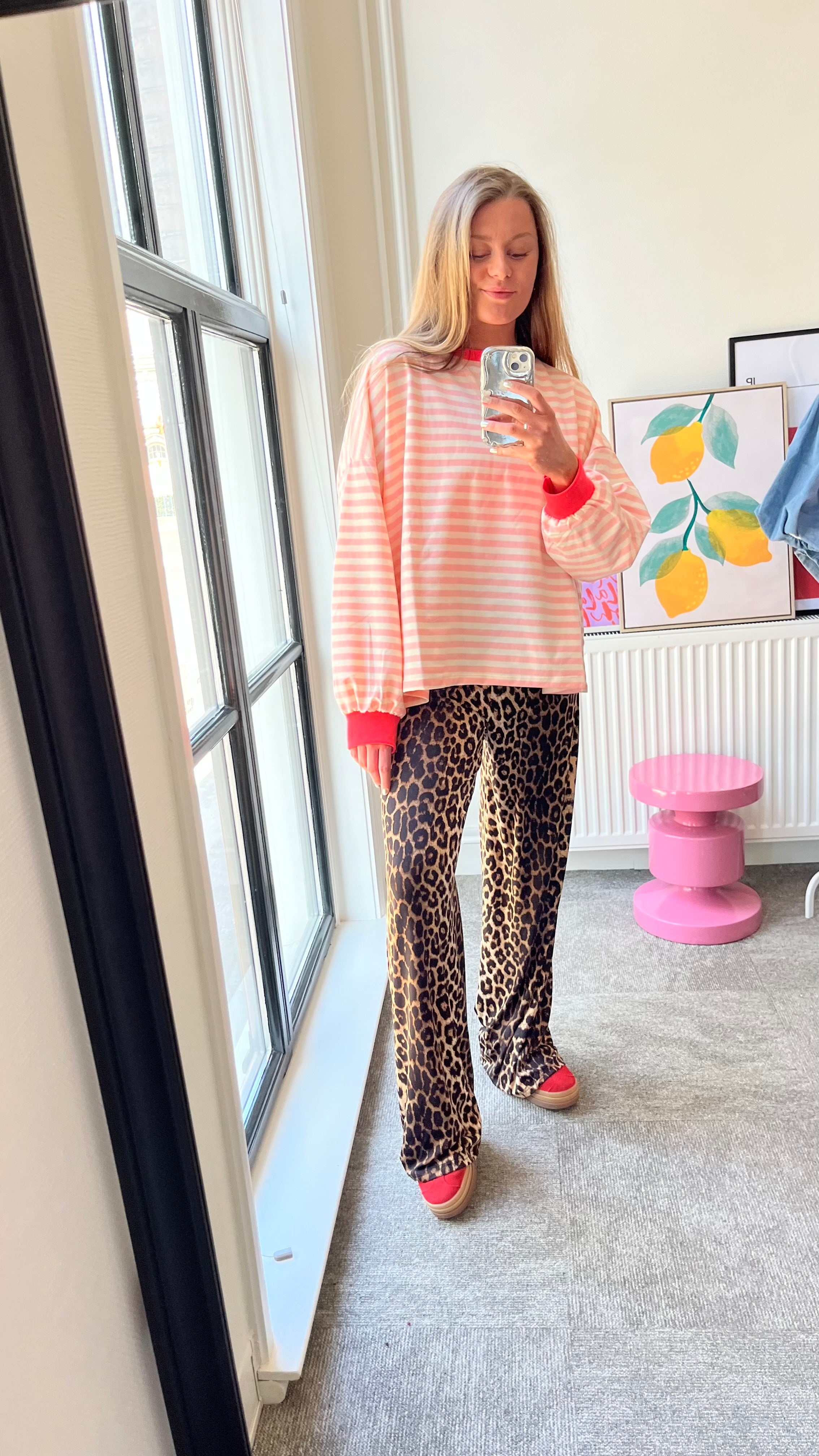 GESTREEPTE MUSTHAVE TRUI | ROZE