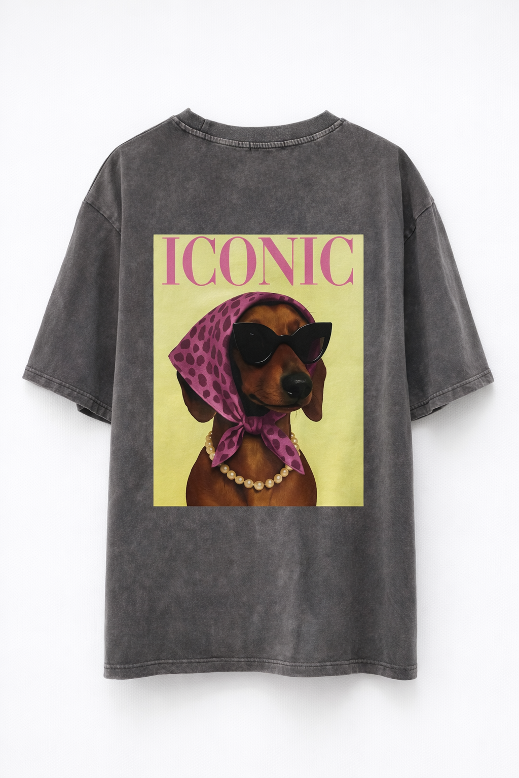 OVERSIZED SHIRT MET TECKEL ANTRACIET