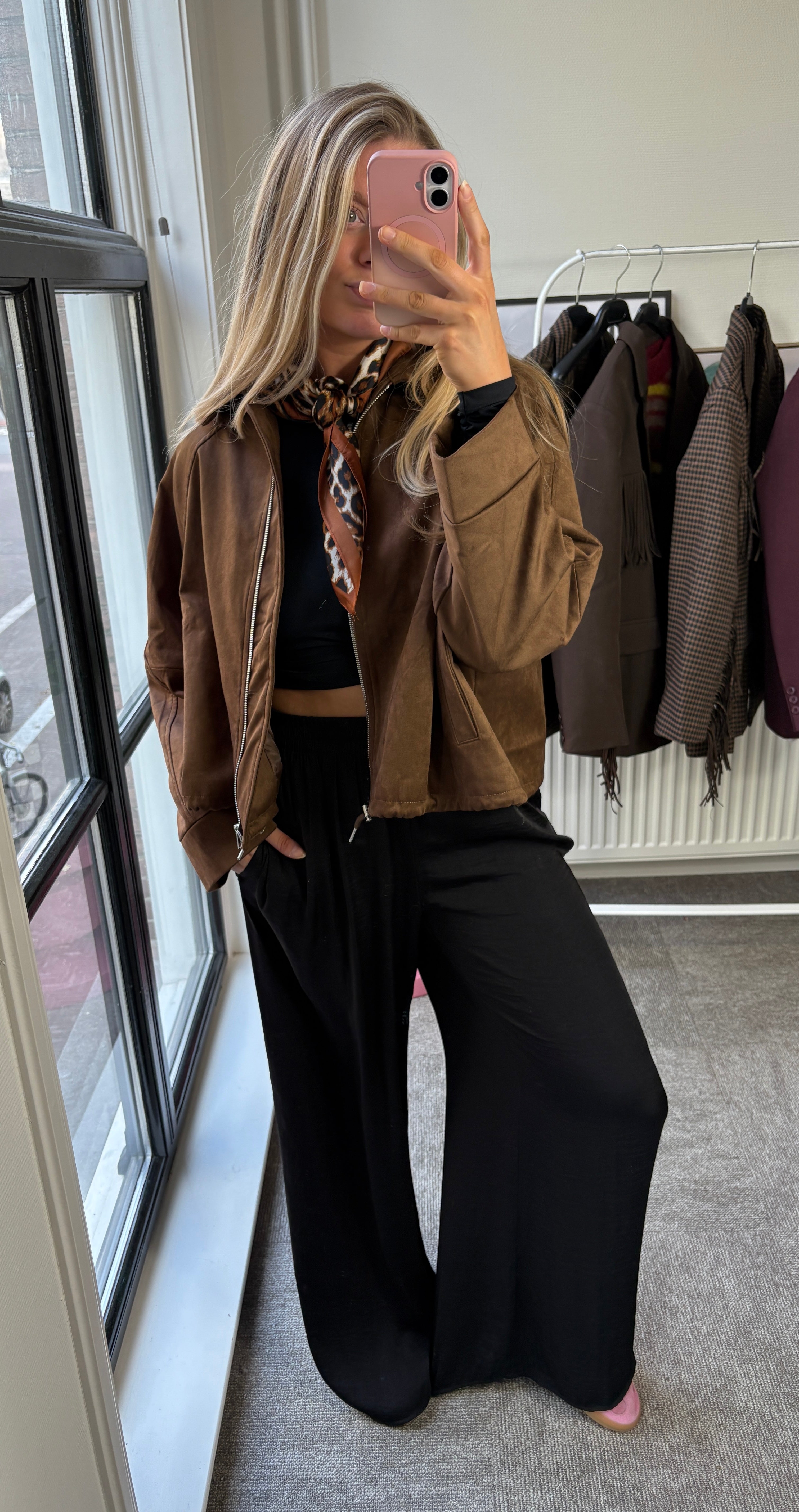 BROWN SUEDE JACKET