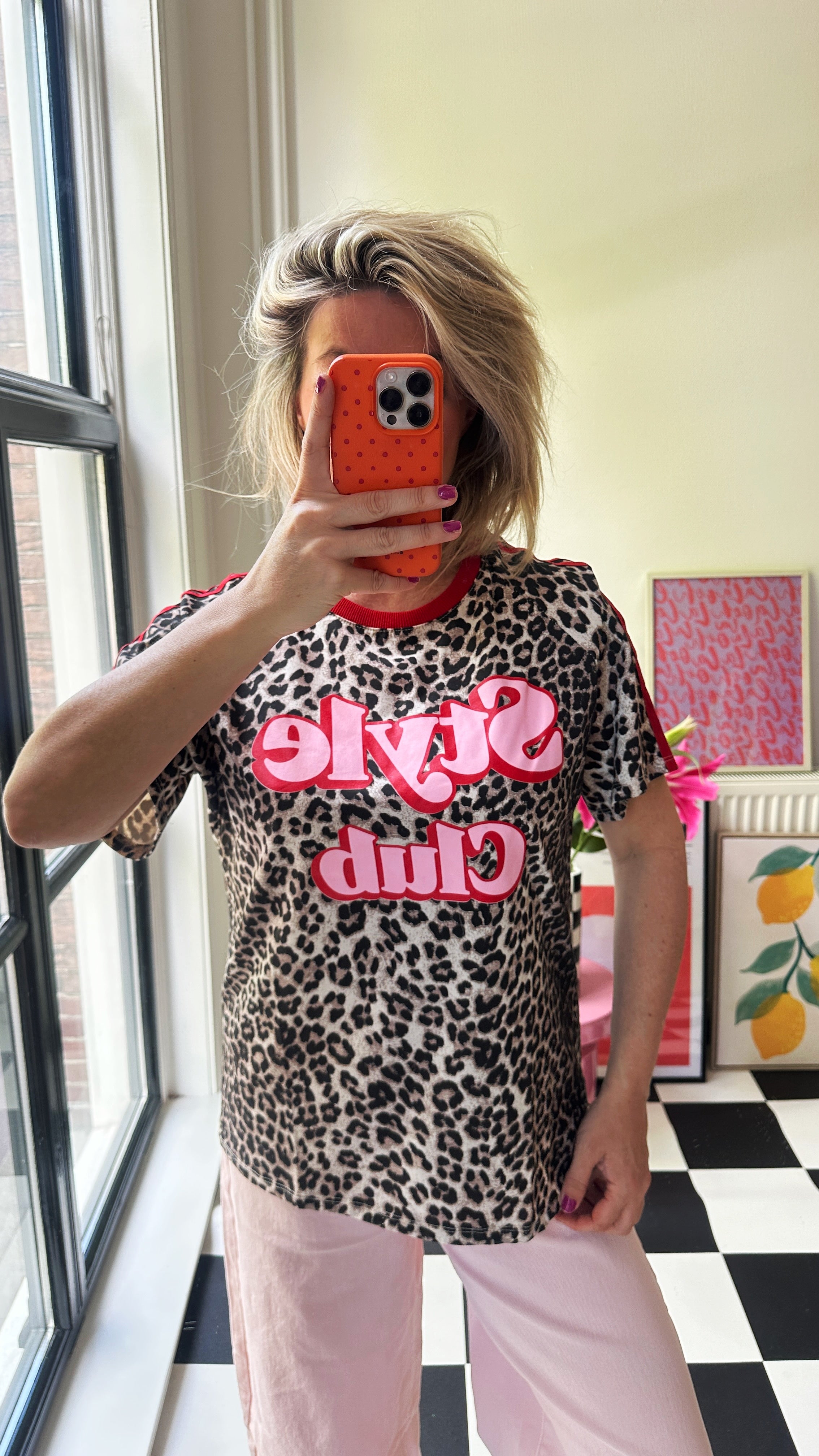 MUSTHAVE PANTER SHIRT MET ROOD