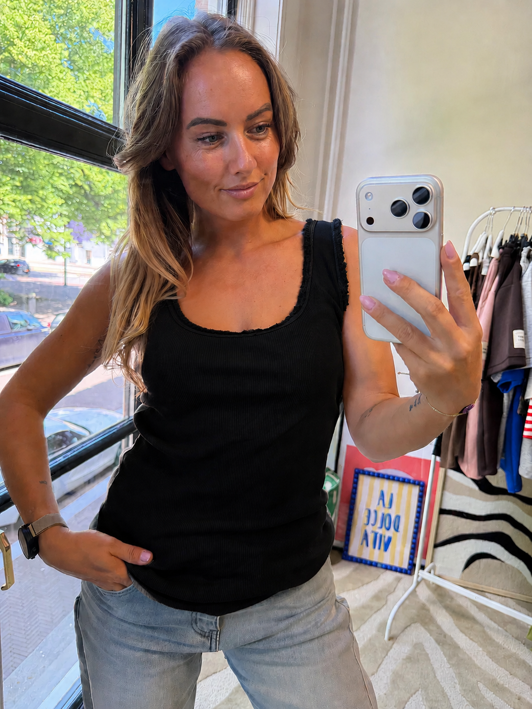 ELVI HEMDJE ZWART