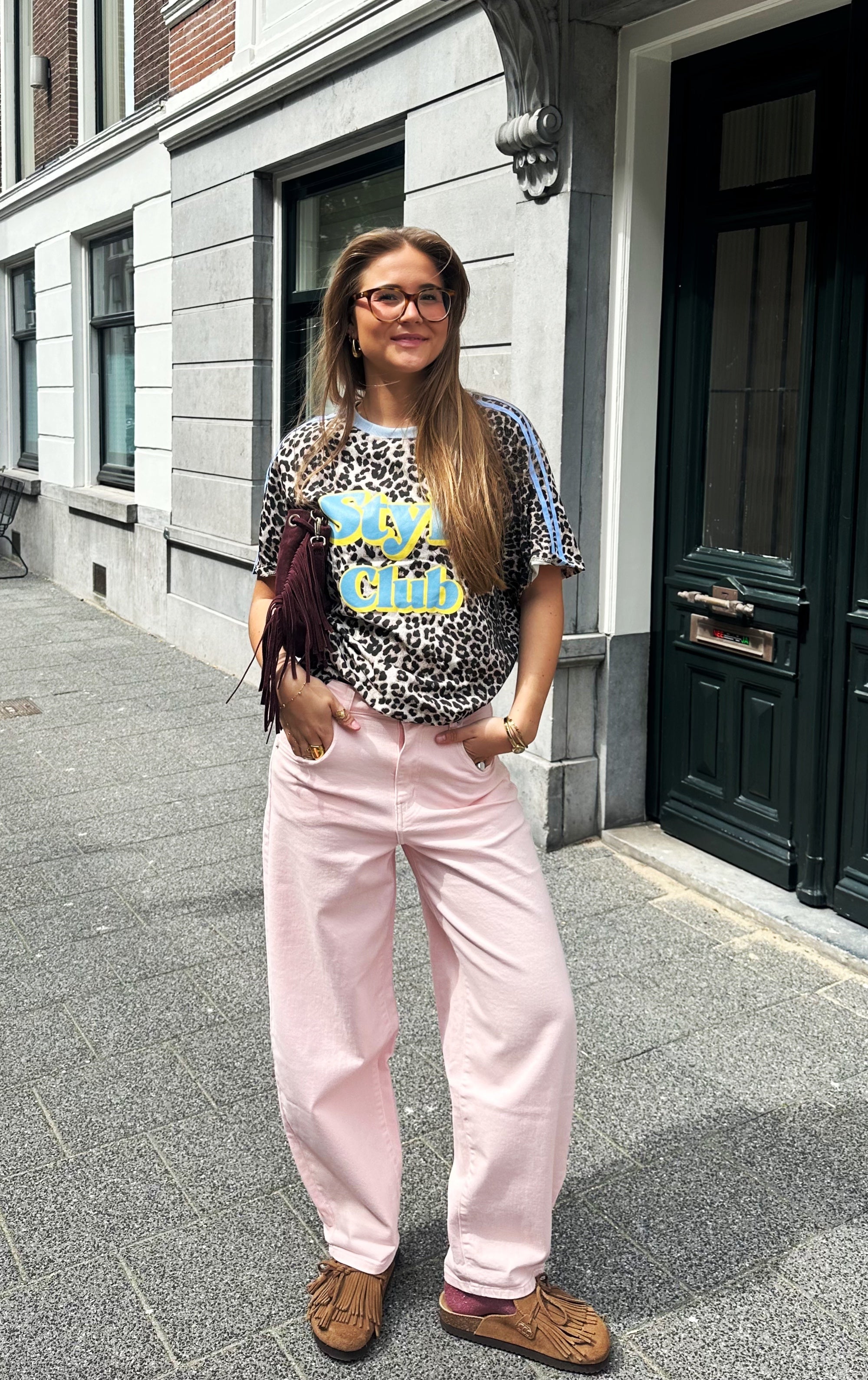 MUSTHAVE PANTER SHIRT MET BLAUW
