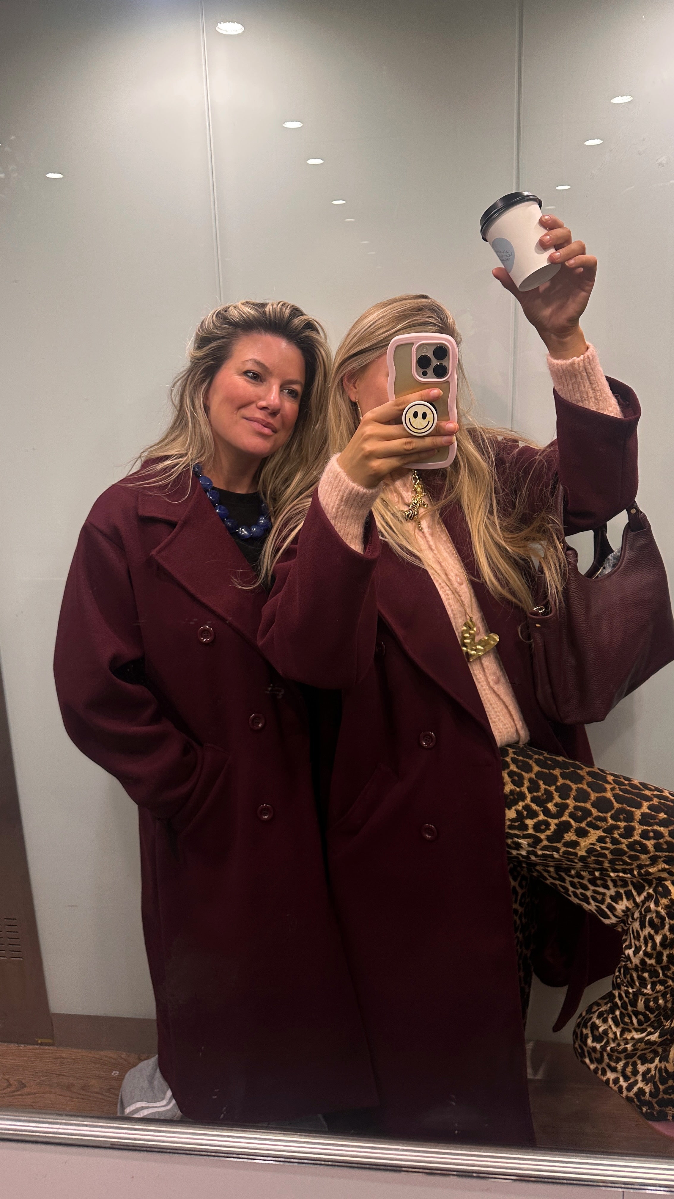 ELIN MANTEL JAS | BURGUNDY