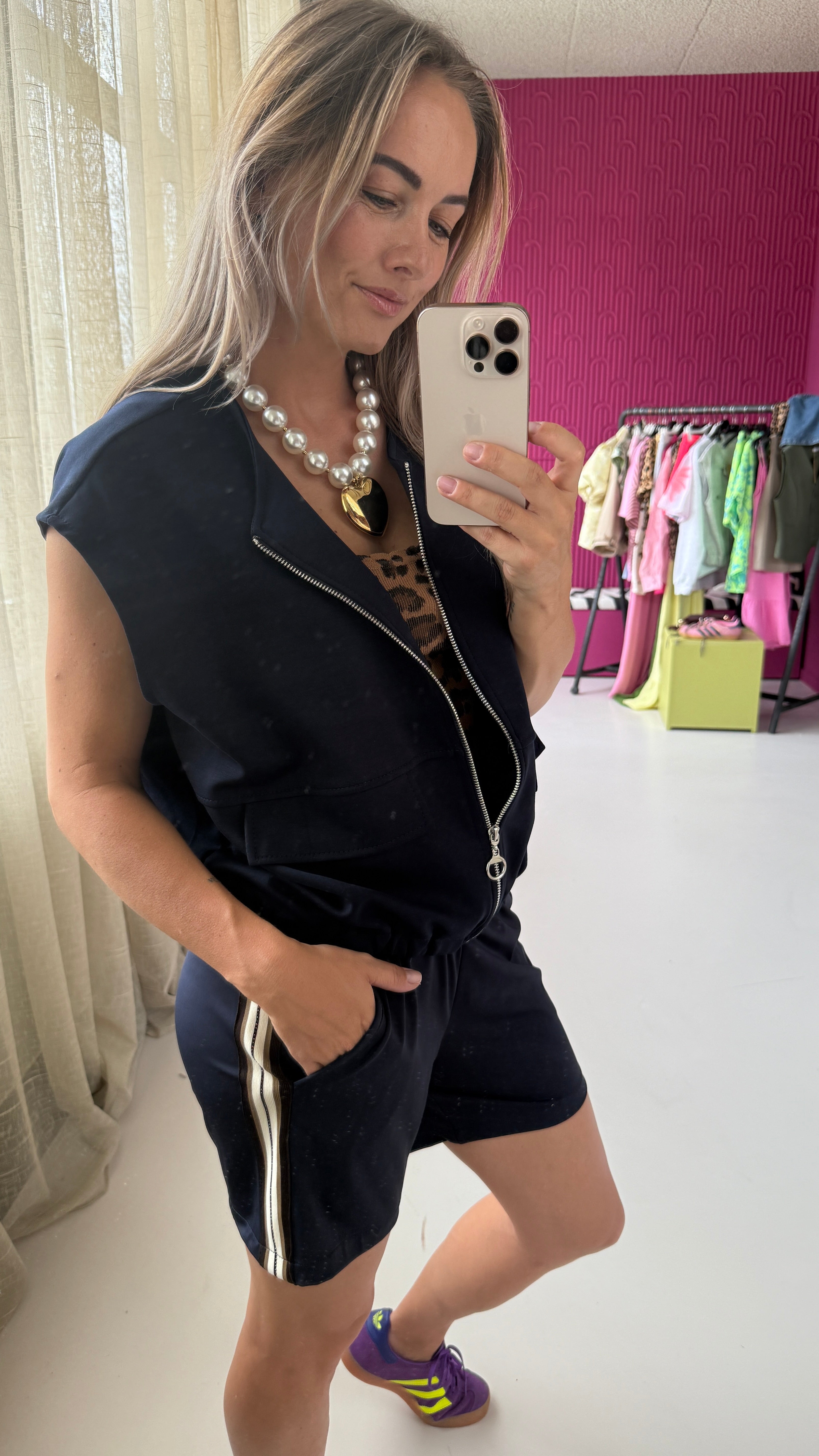 BLAUW GILET