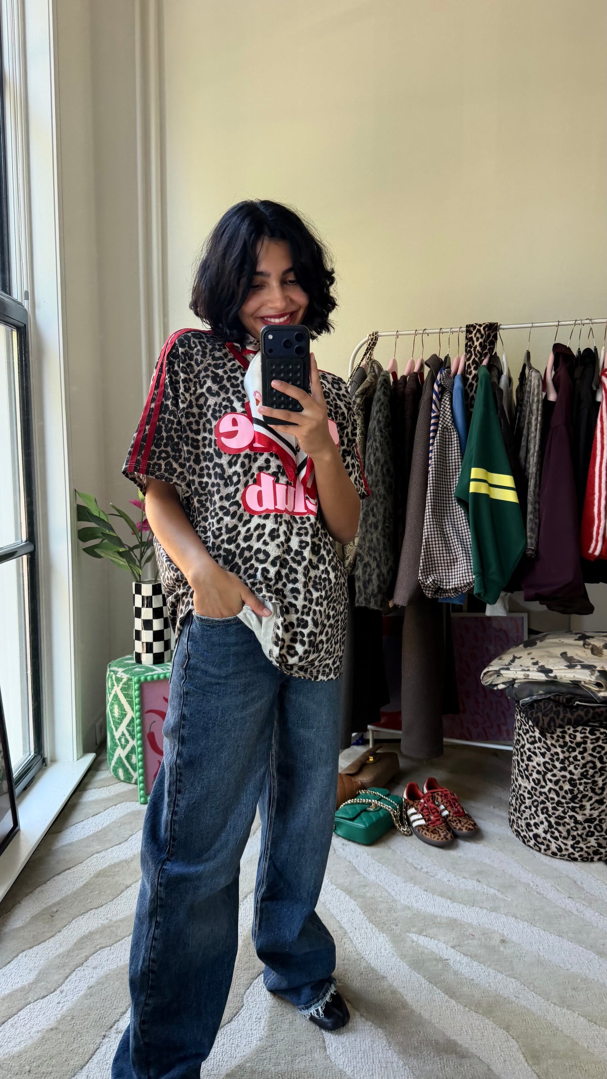 MUSTHAVE PANTER SHIRT MET ROOD