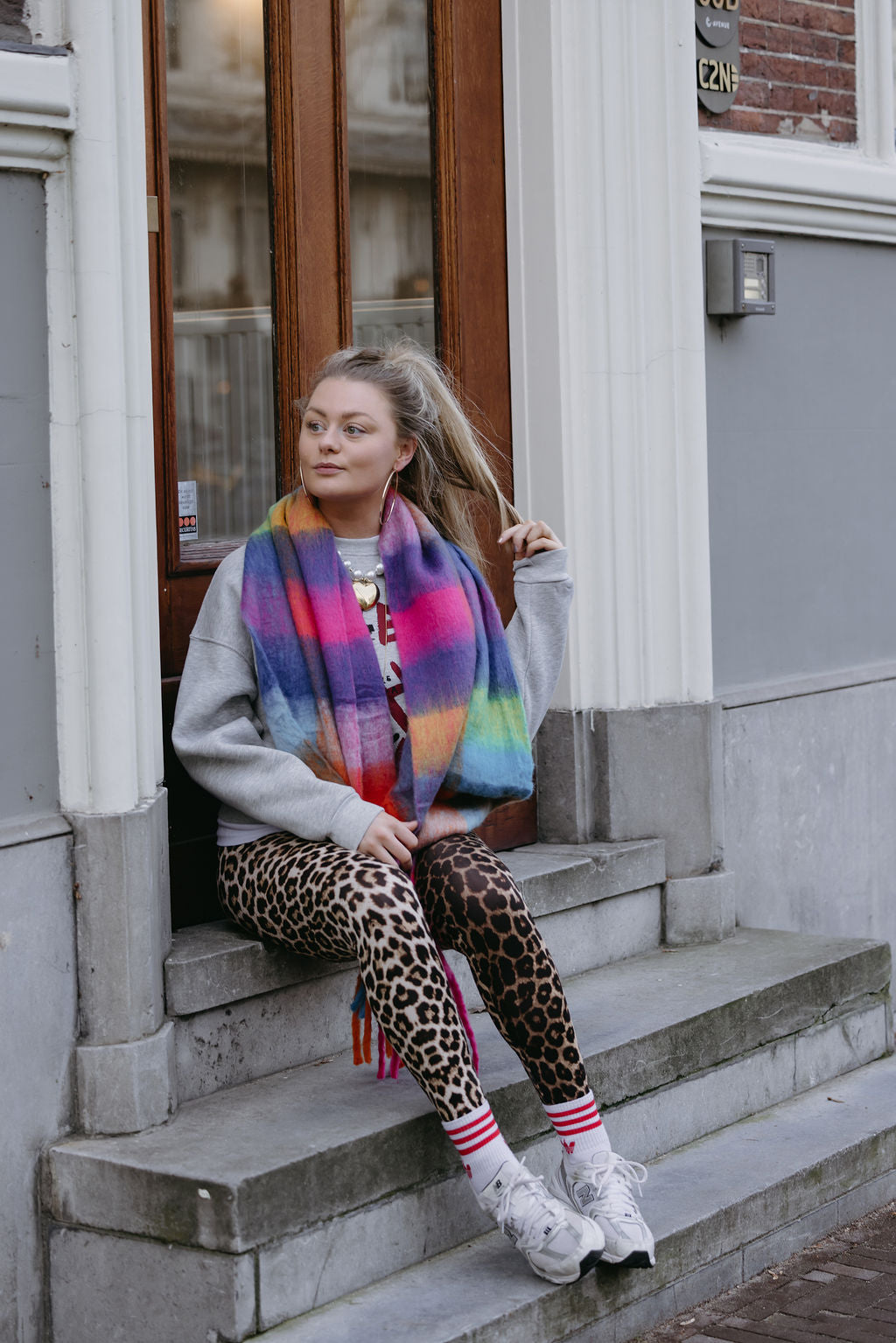 MUSTHAVE GERUITE SJAAL MULTI COLOR