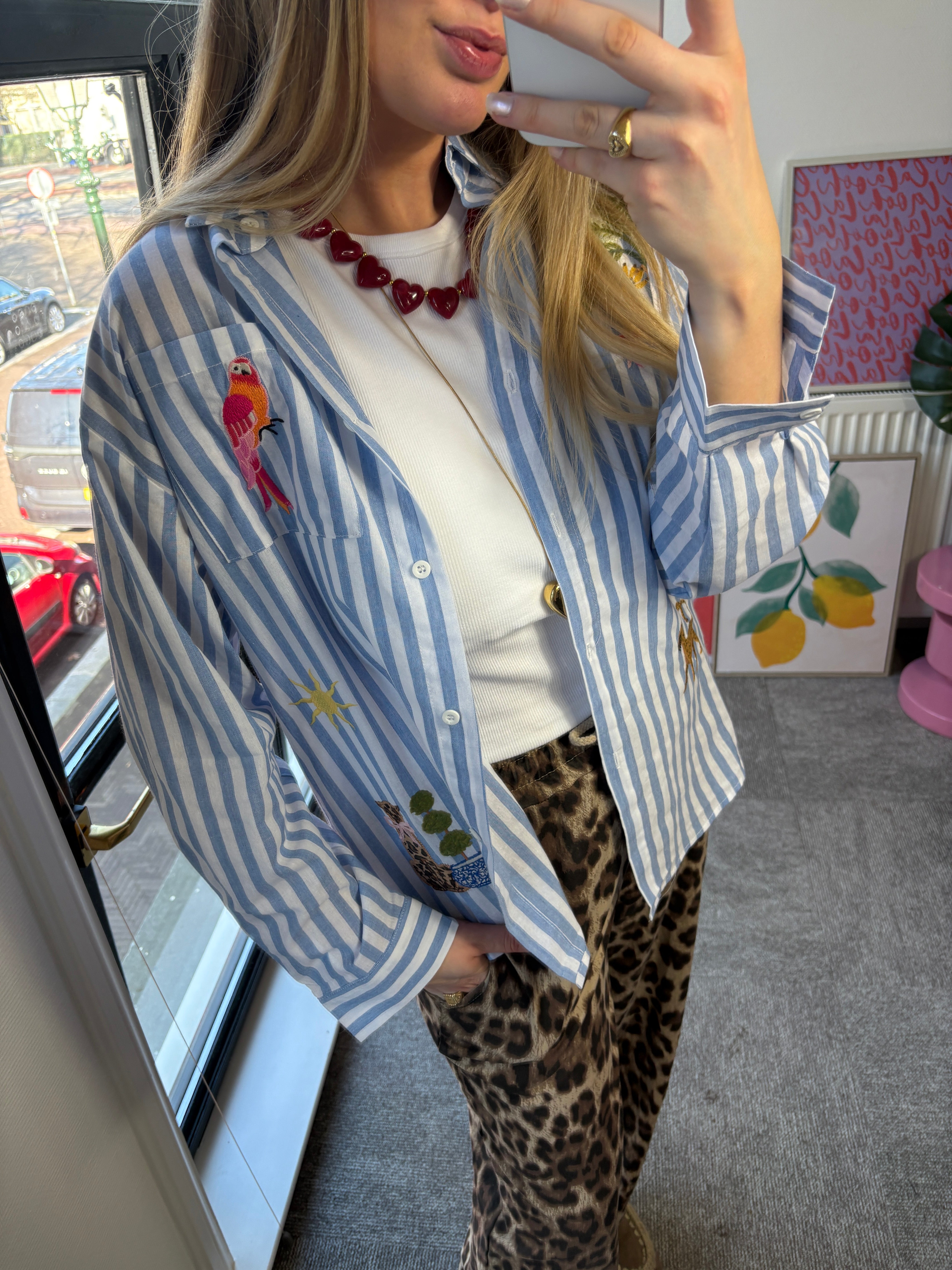 MUSTHAVE DANIE BLOUSE BLAUW