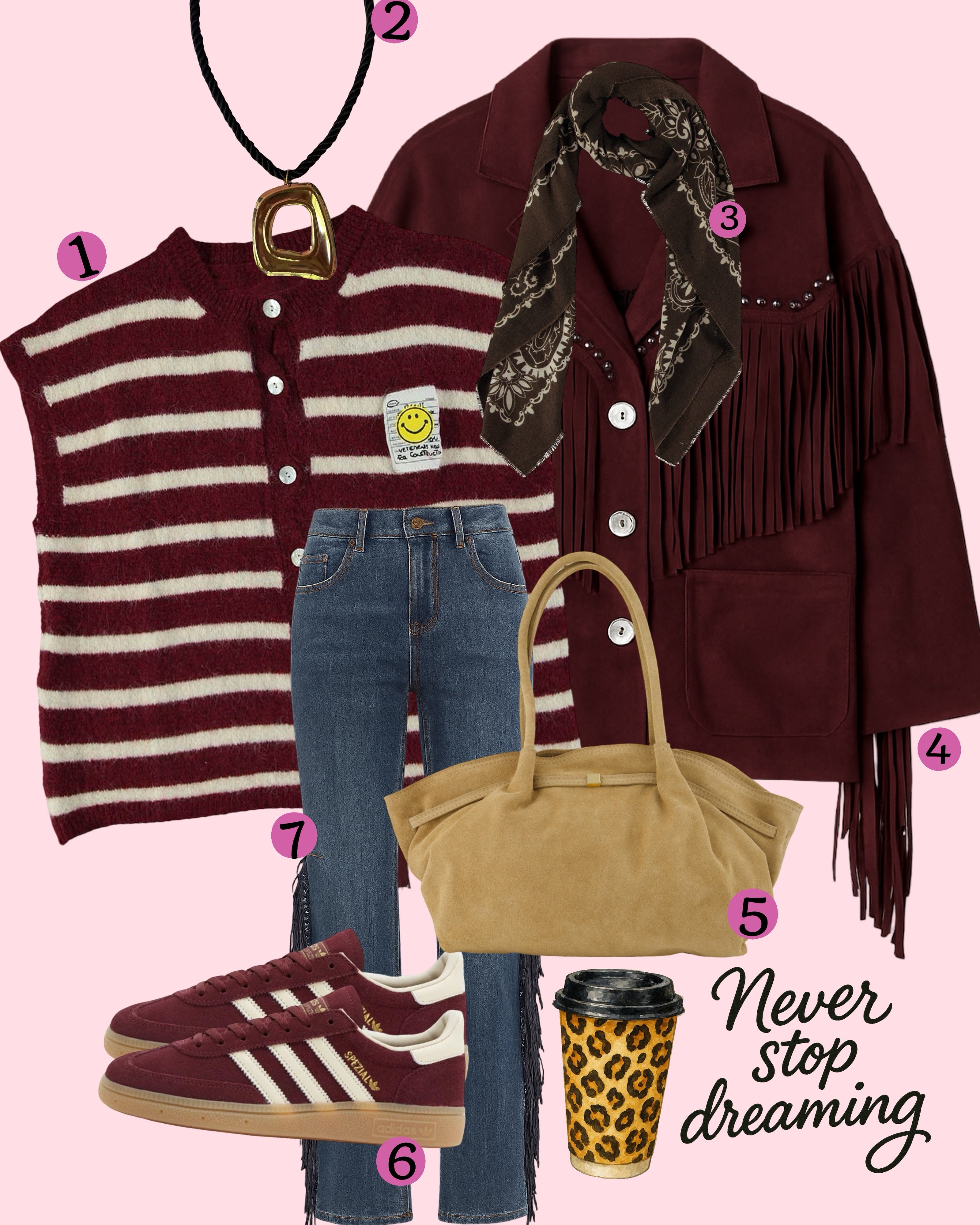 OLIVIA SPENCER BURGUNDY