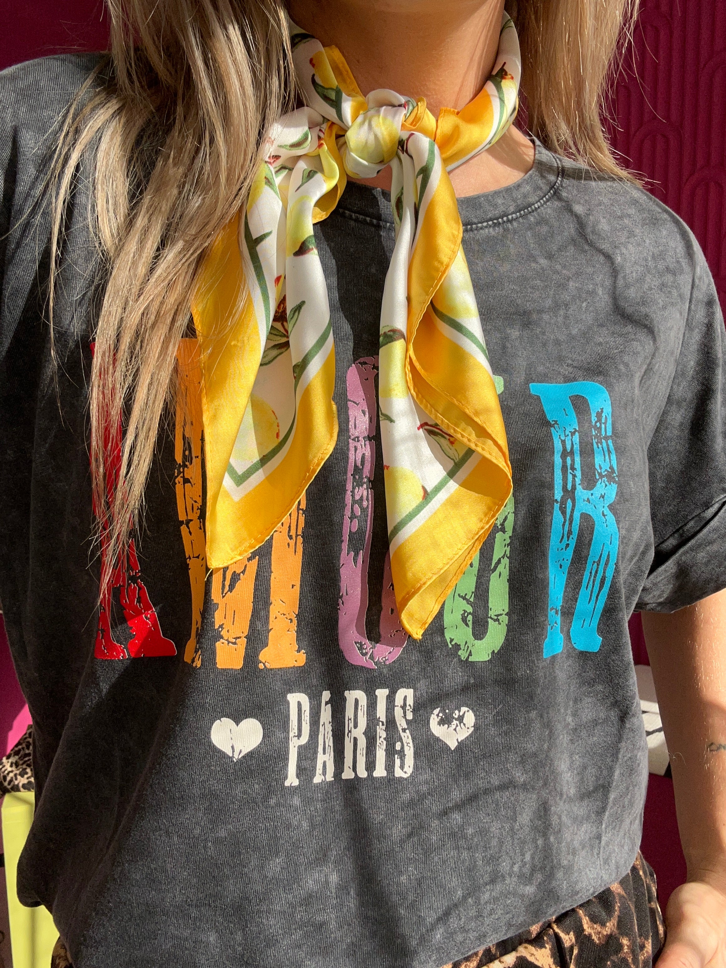 Bandana Scarf 11 Lemons Print