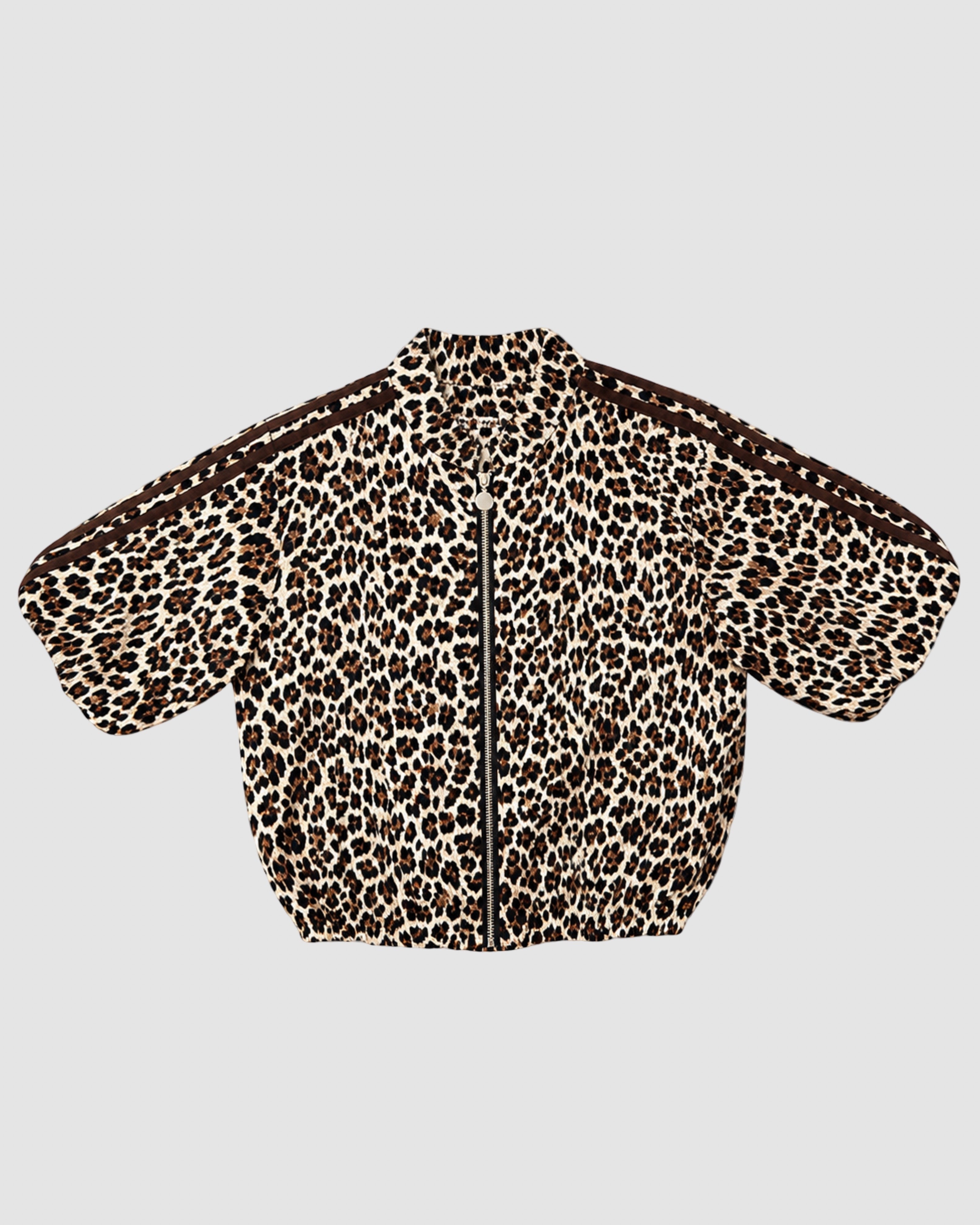 BIEKE BOMBERVESTJE LICHTE PANTER BEIGE MET BRUIN
