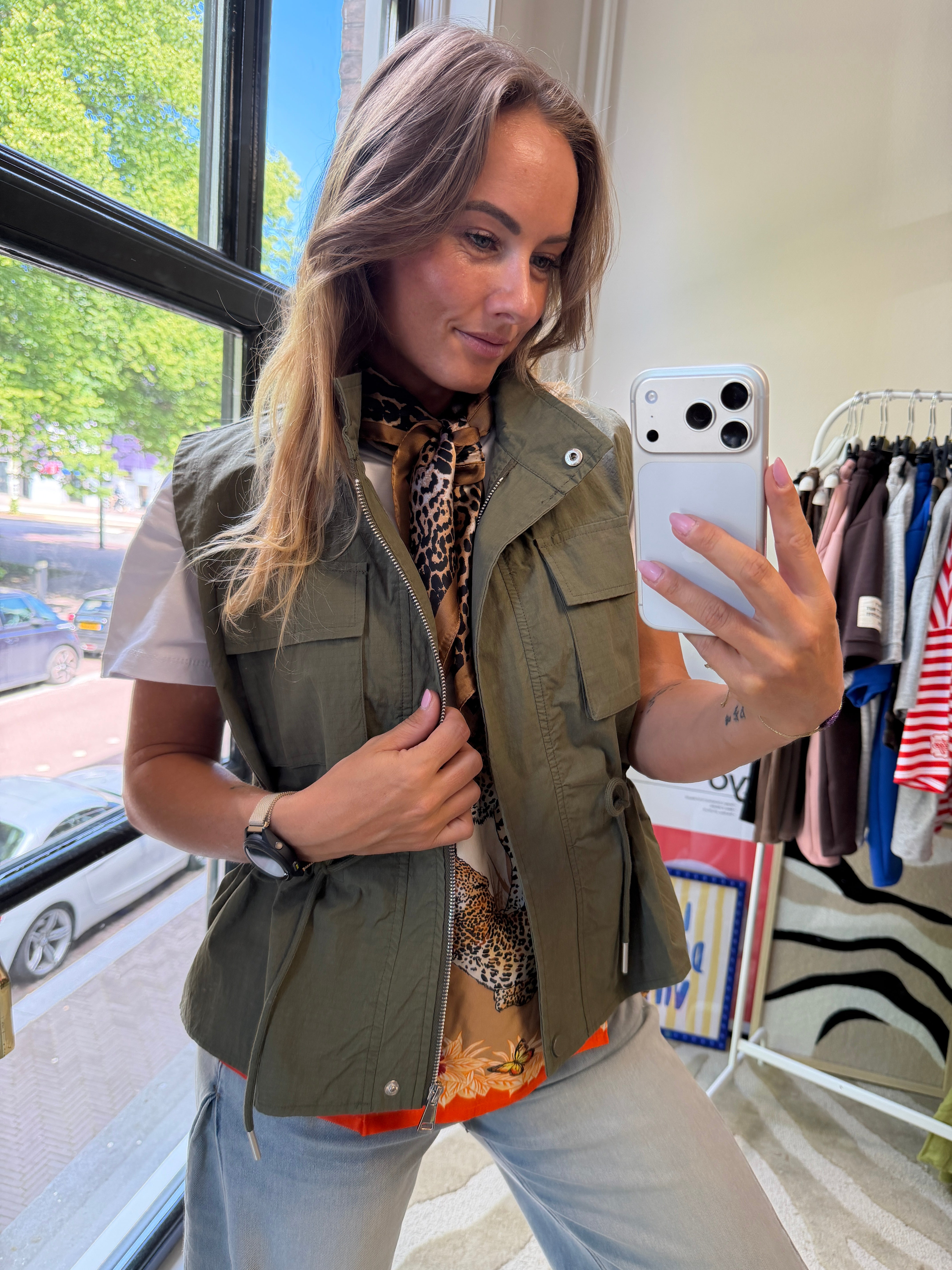 T-SHIRT WILD ELEGANCE PANTER ORANJE
