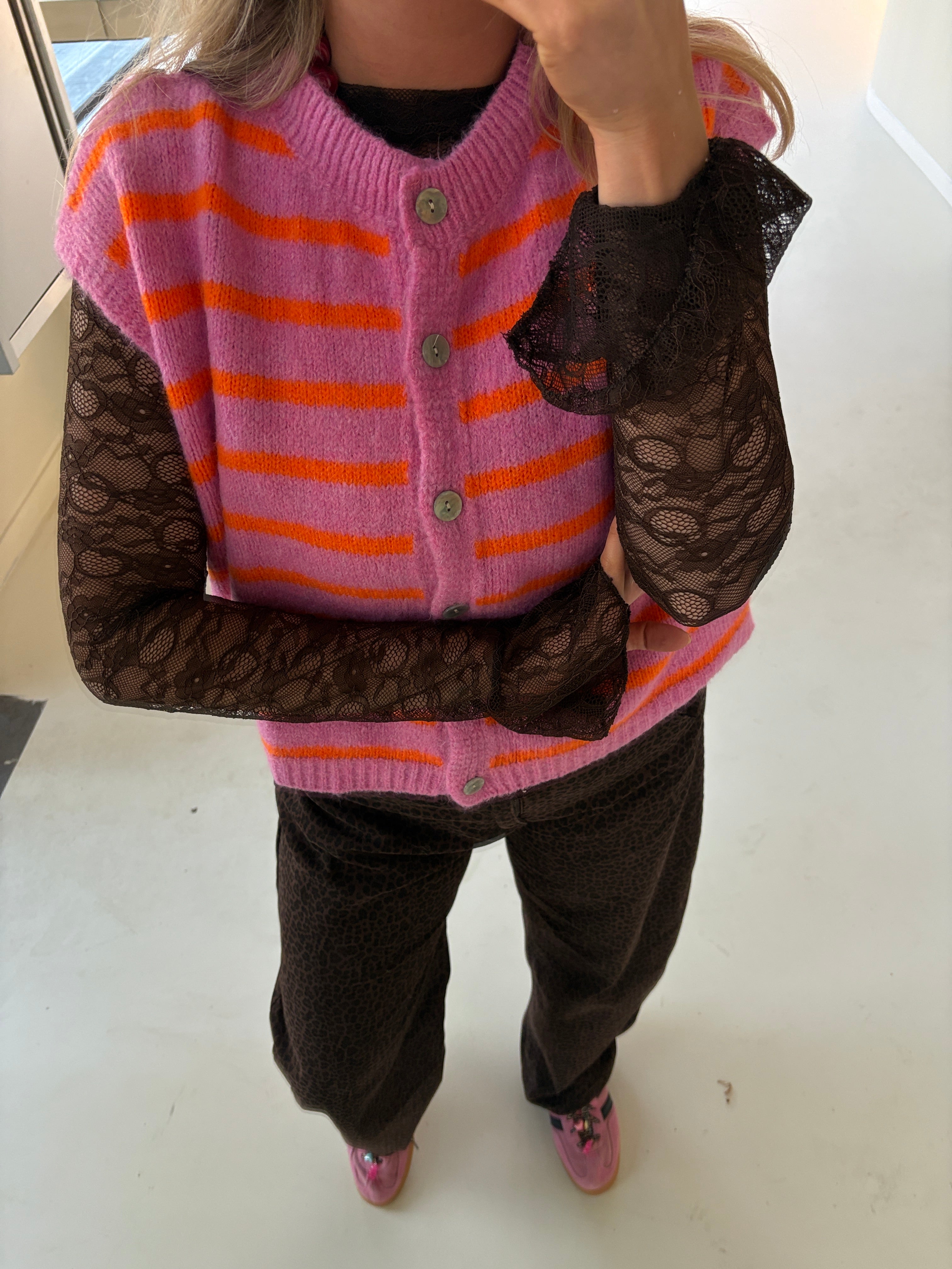 KANTEN MESH TOP BRUIN