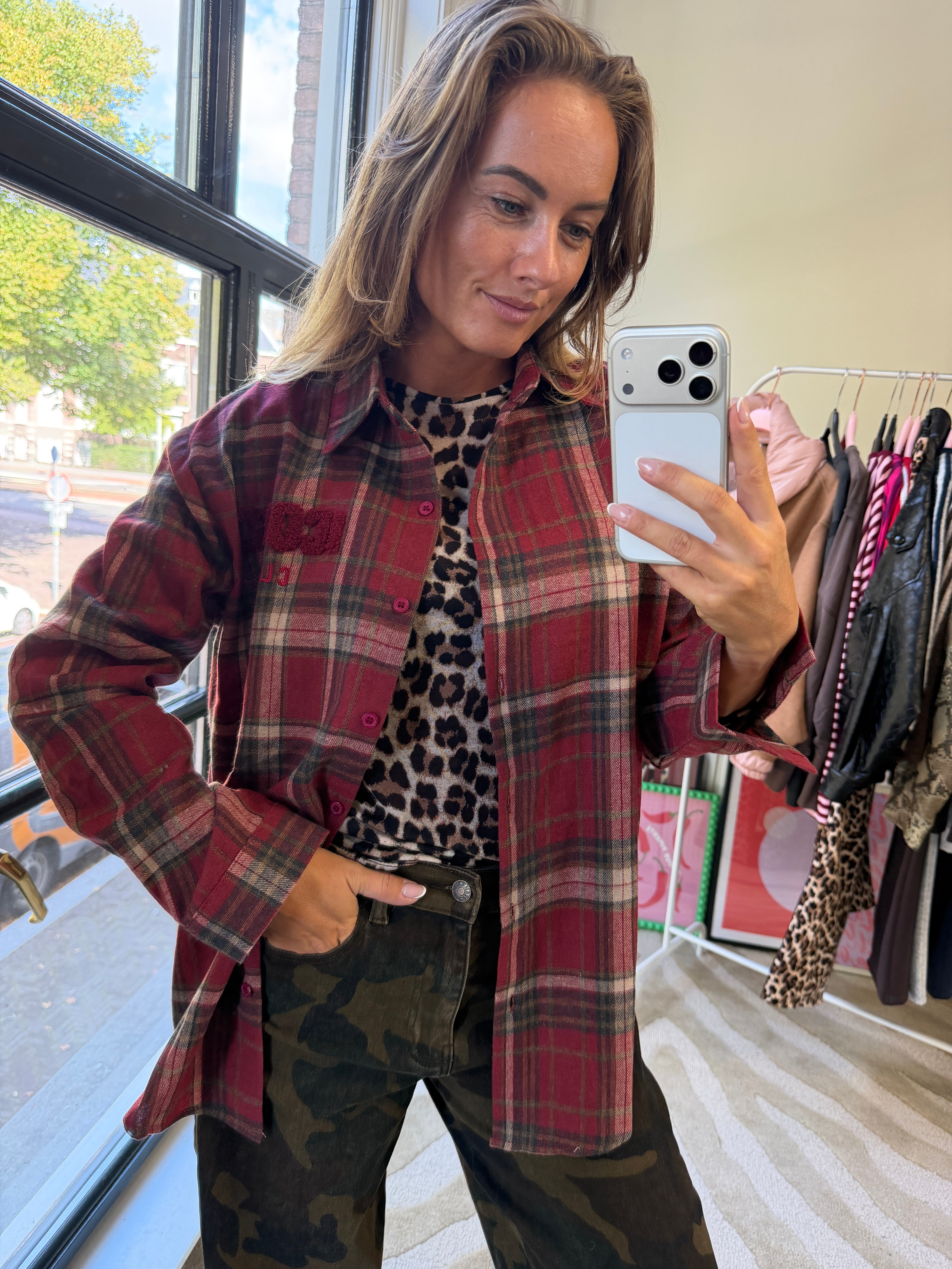 RUITBLOUSE ICONIC ROOD