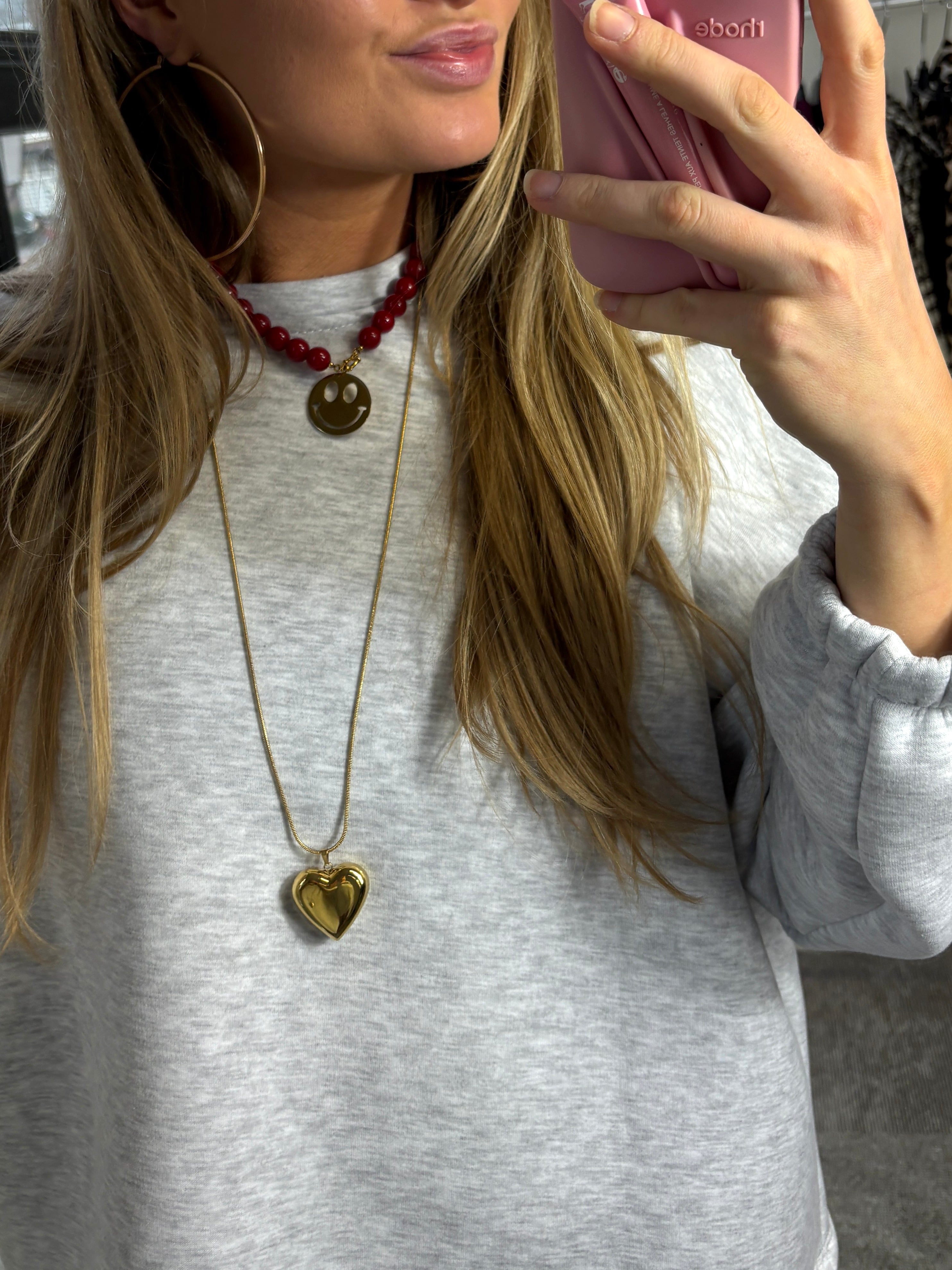 LONG HEART NECKLACE I