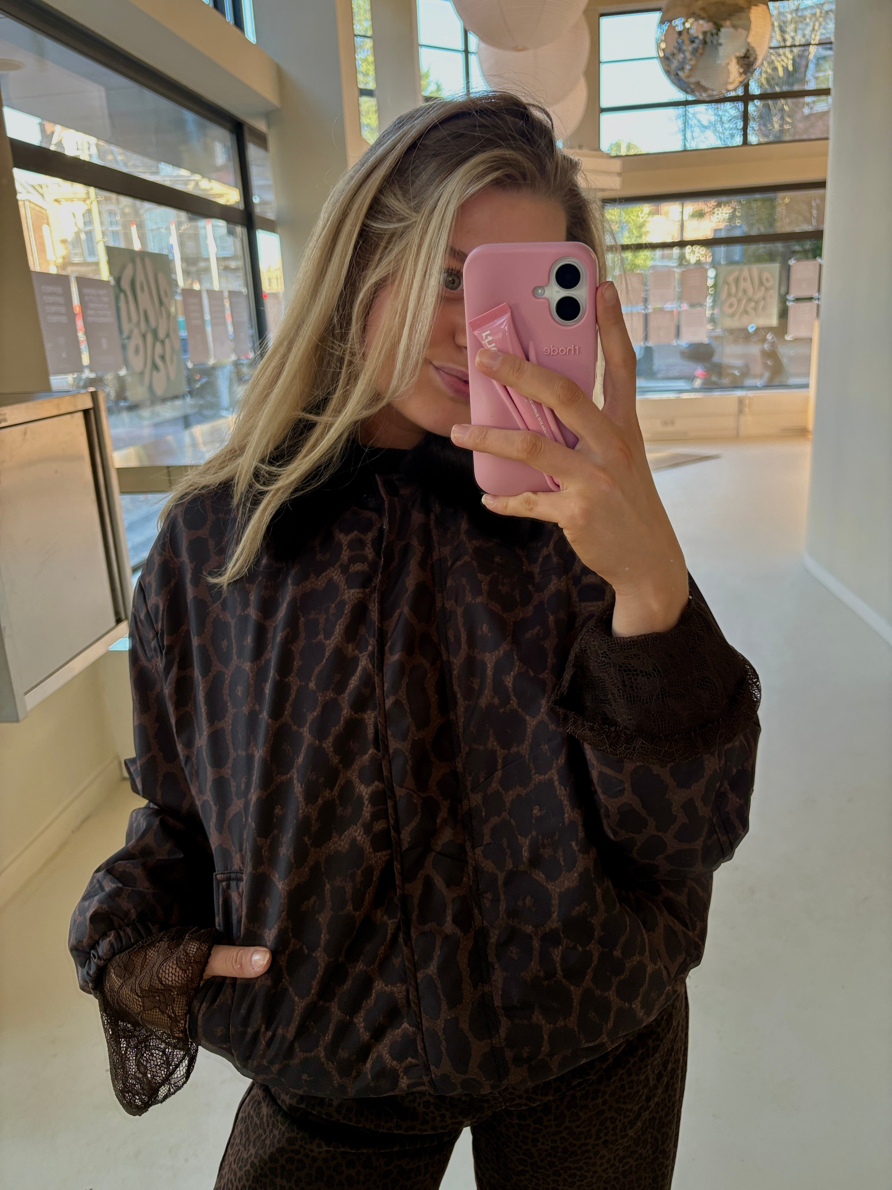 KANTEN MESH TOP BRUIN