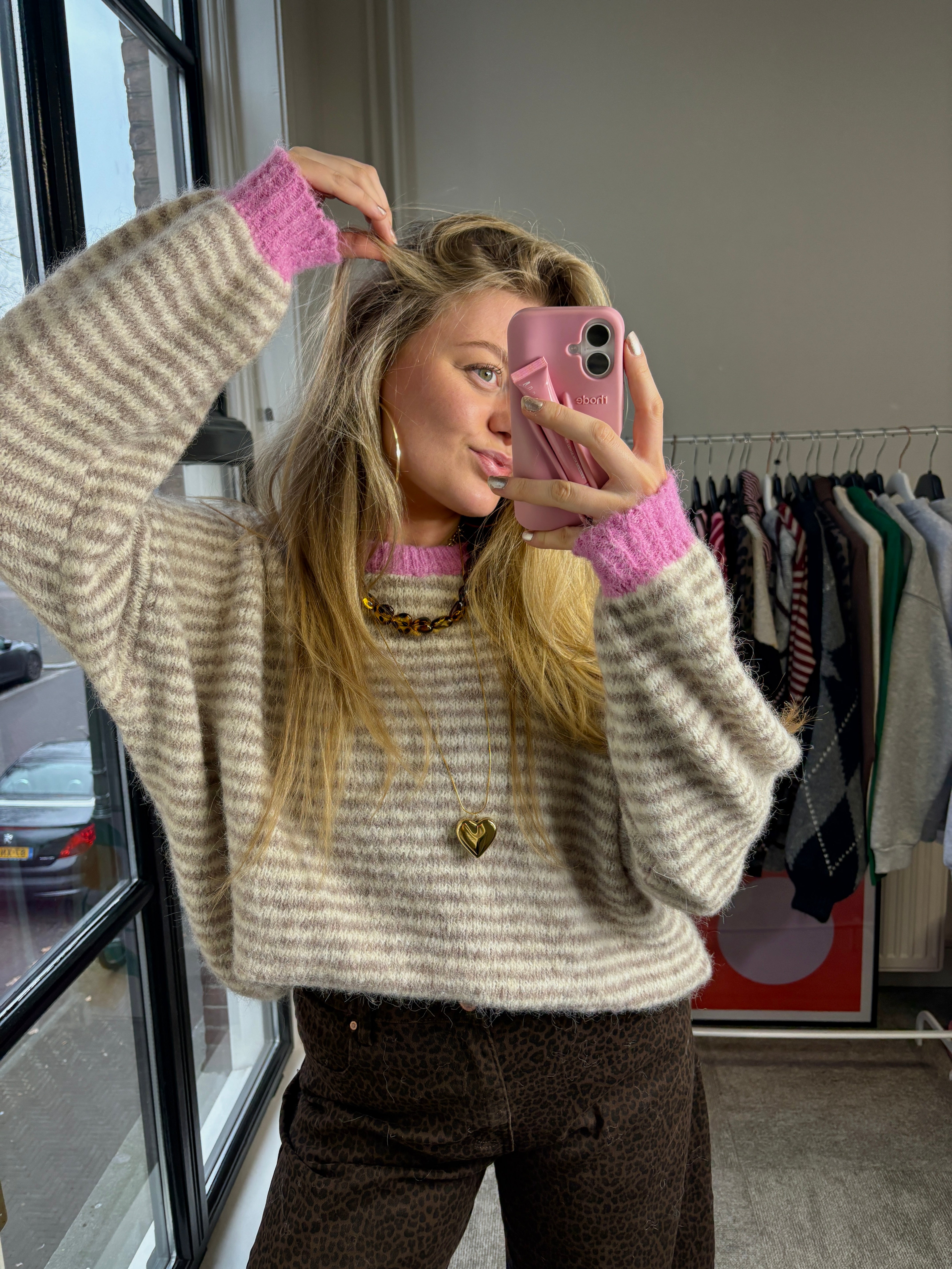 LOTTE TRUI TAUPE/ROZE