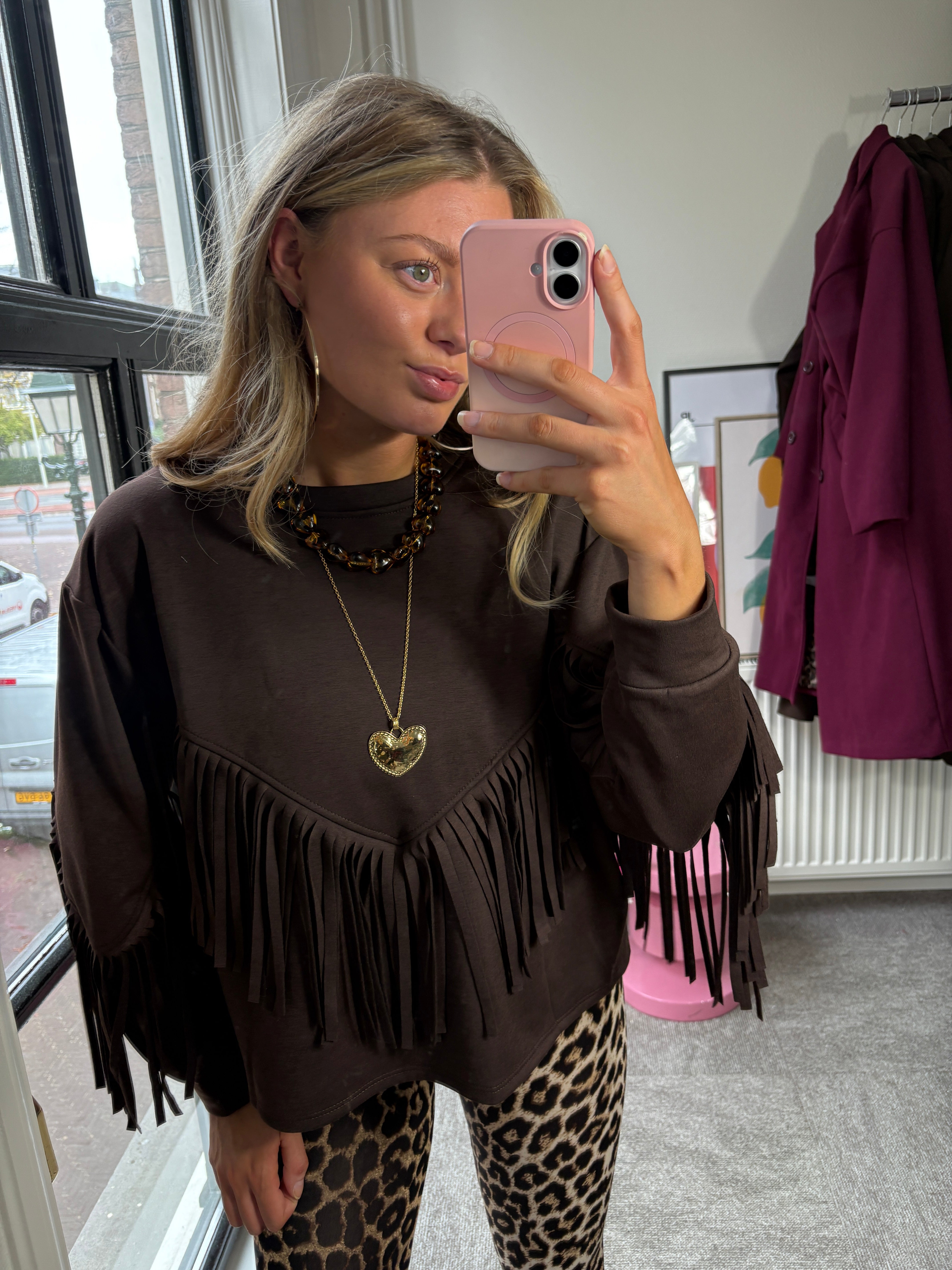 NINA FRANJE SWEATER CHOCOLATE