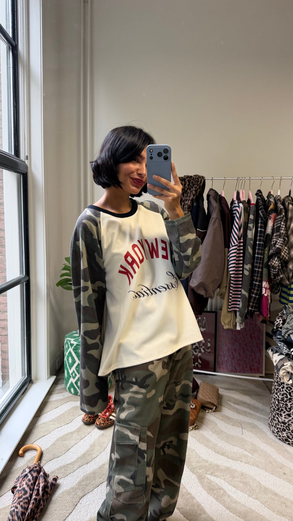 NEW YORK ARMY LONGSLEEVE ZWART