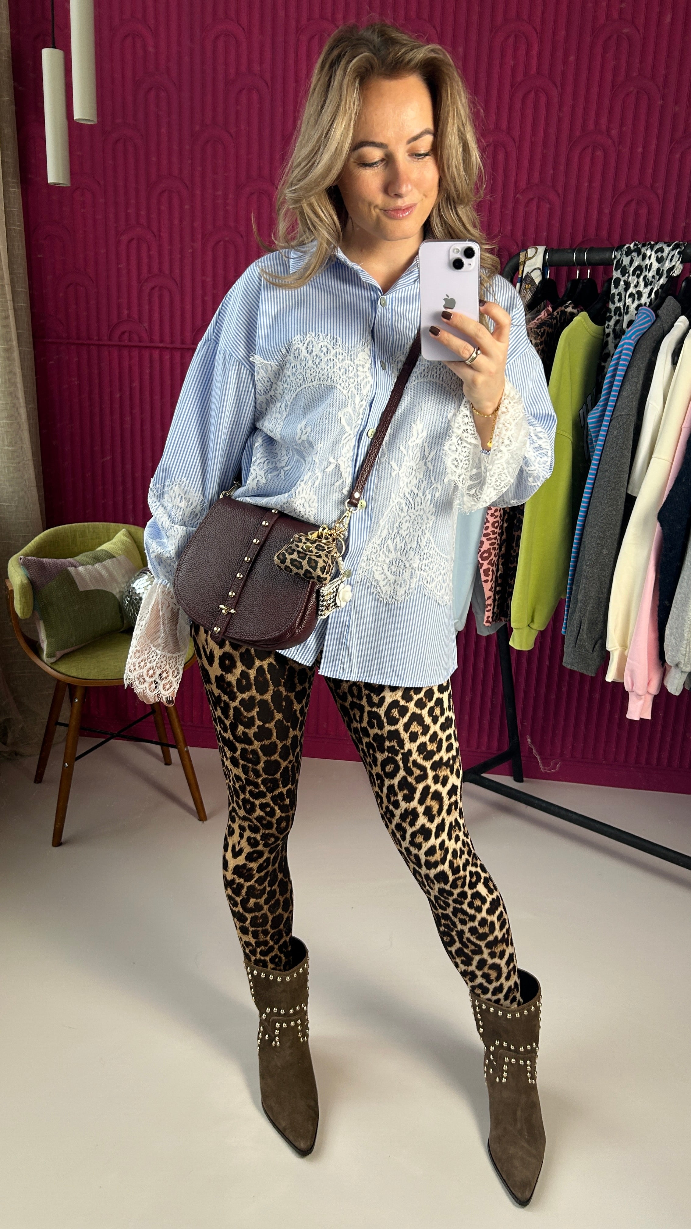 BORDEAUX CROSSYBODDY BAG MET CANDY